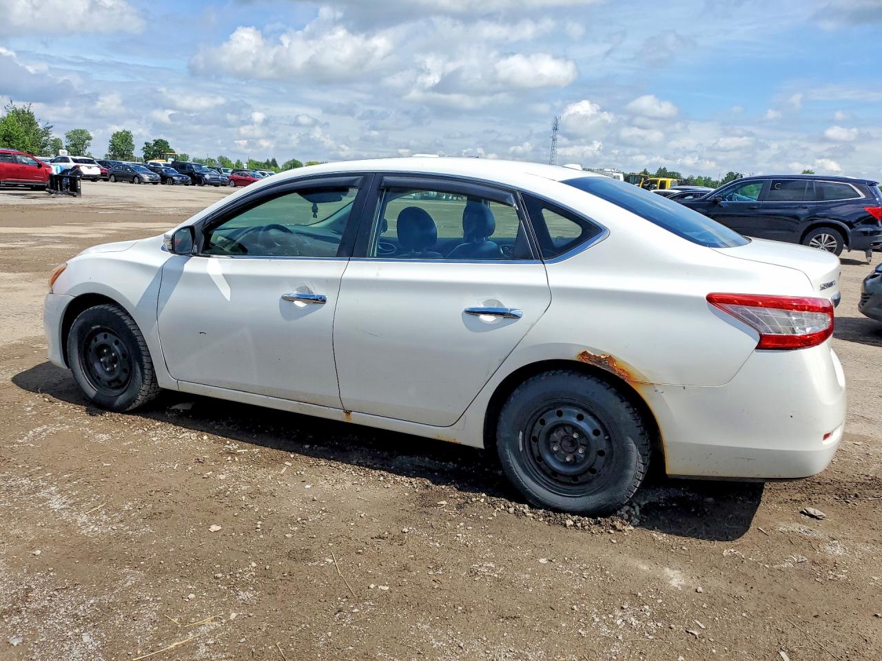 2013 Nissan Sentra S White vin: 3N1AB7AP6DL561916