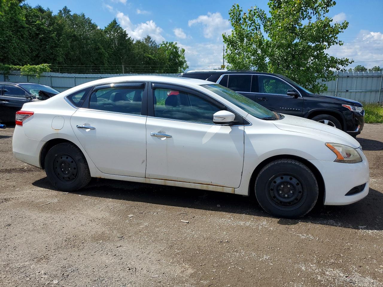2013 Nissan Sentra S White vin: 3N1AB7AP6DL561916