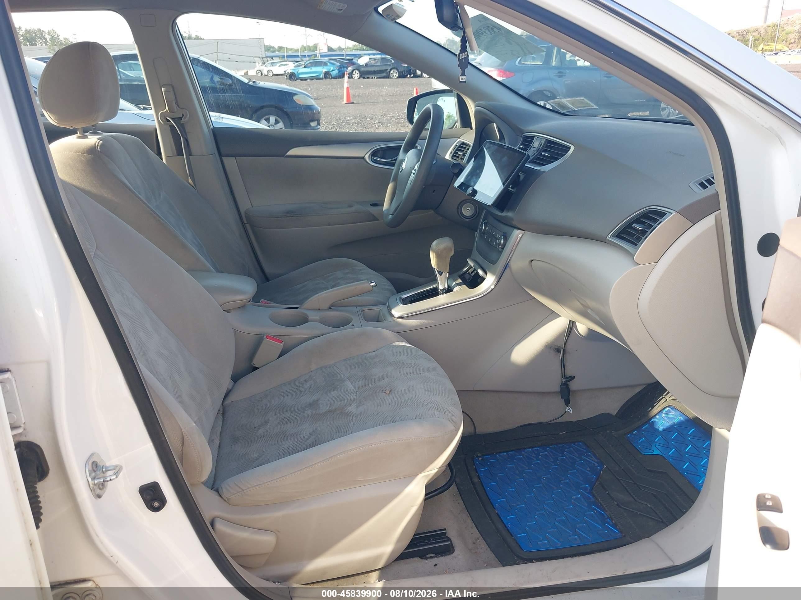2013 Nissan Sentra Sv White vin: 3N1AB7AP6DL562404