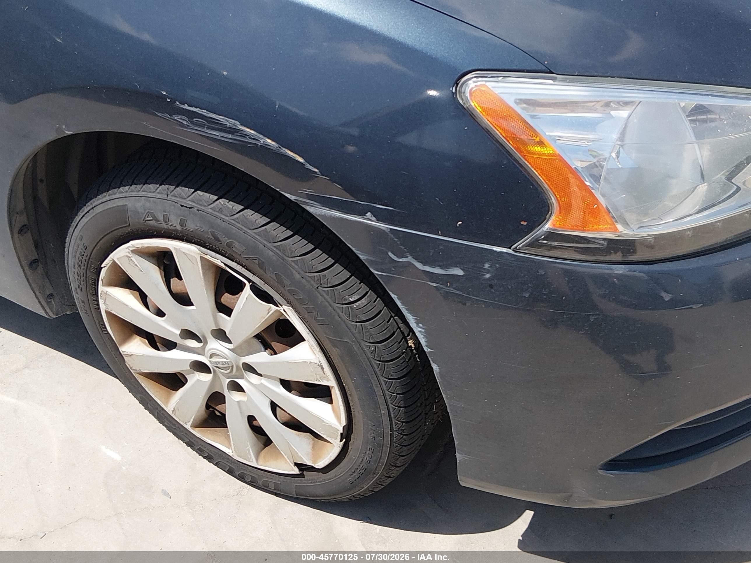 2013 Nissan Sentra Sv Blue vin: 3N1AB7AP6DL611035