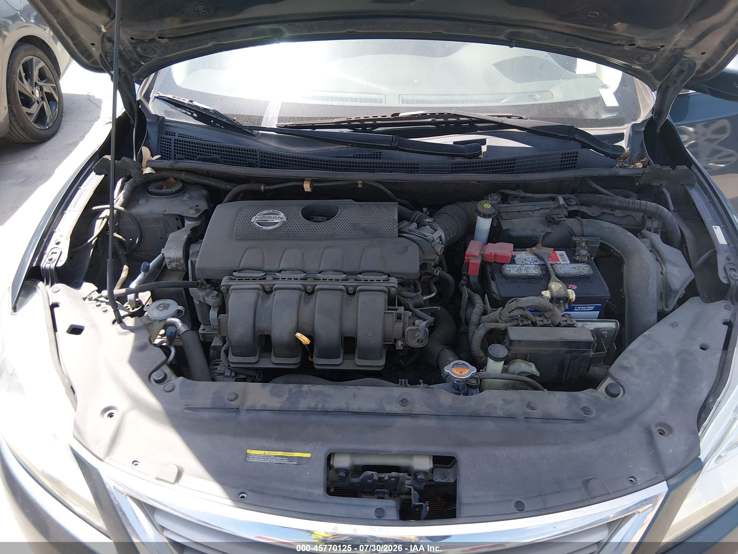 2013 Nissan Sentra Sv Blue vin: 3N1AB7AP6DL611035