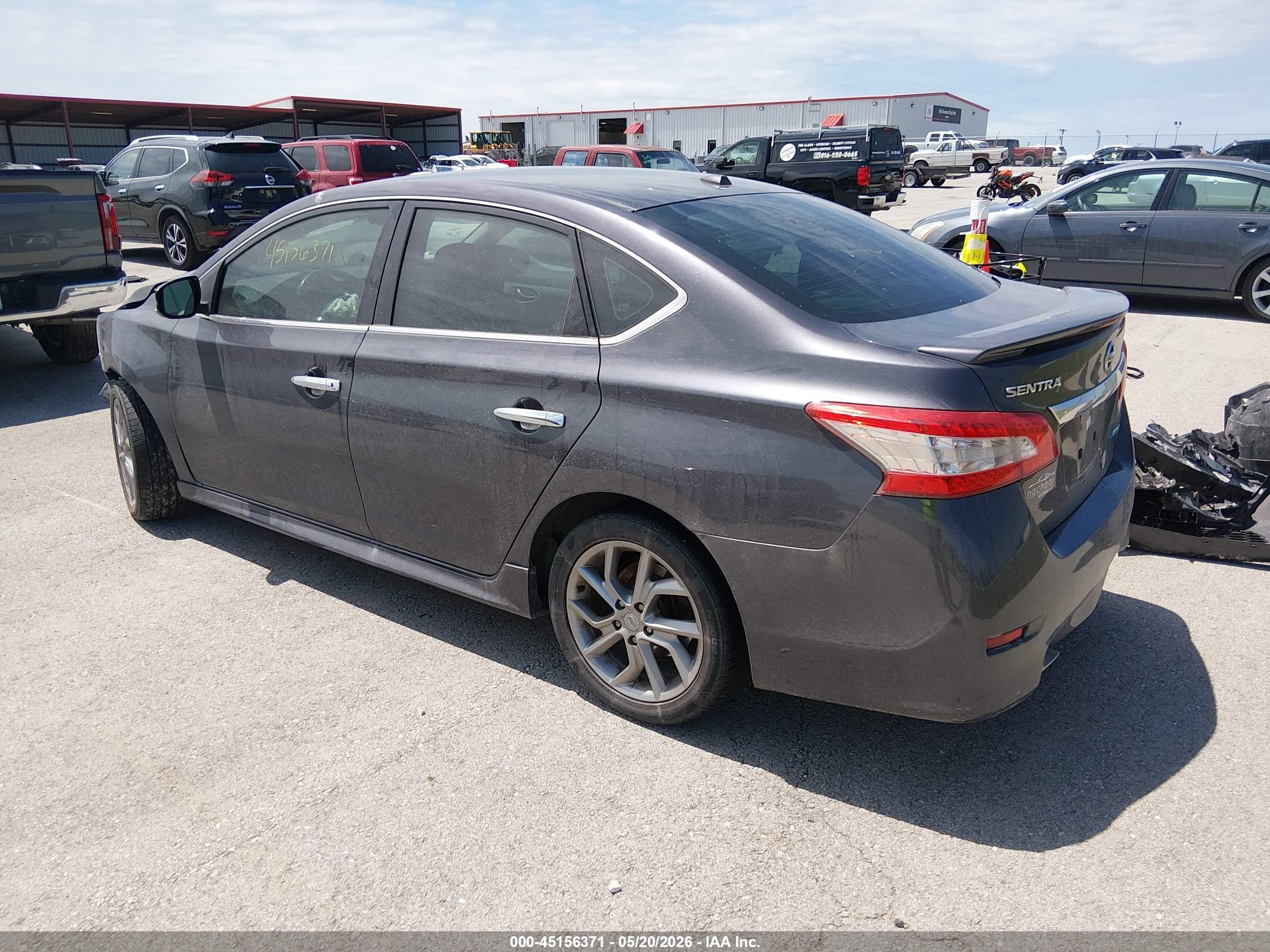 2013 Nissan Sentra Sr Black vin: 3N1AB7AP6DL613190