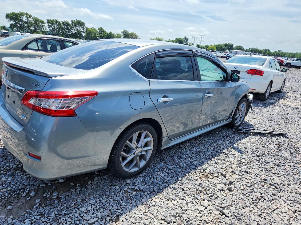 2013 Nissan Sentra S Silver vin: 3N1AB7AP6DL613805