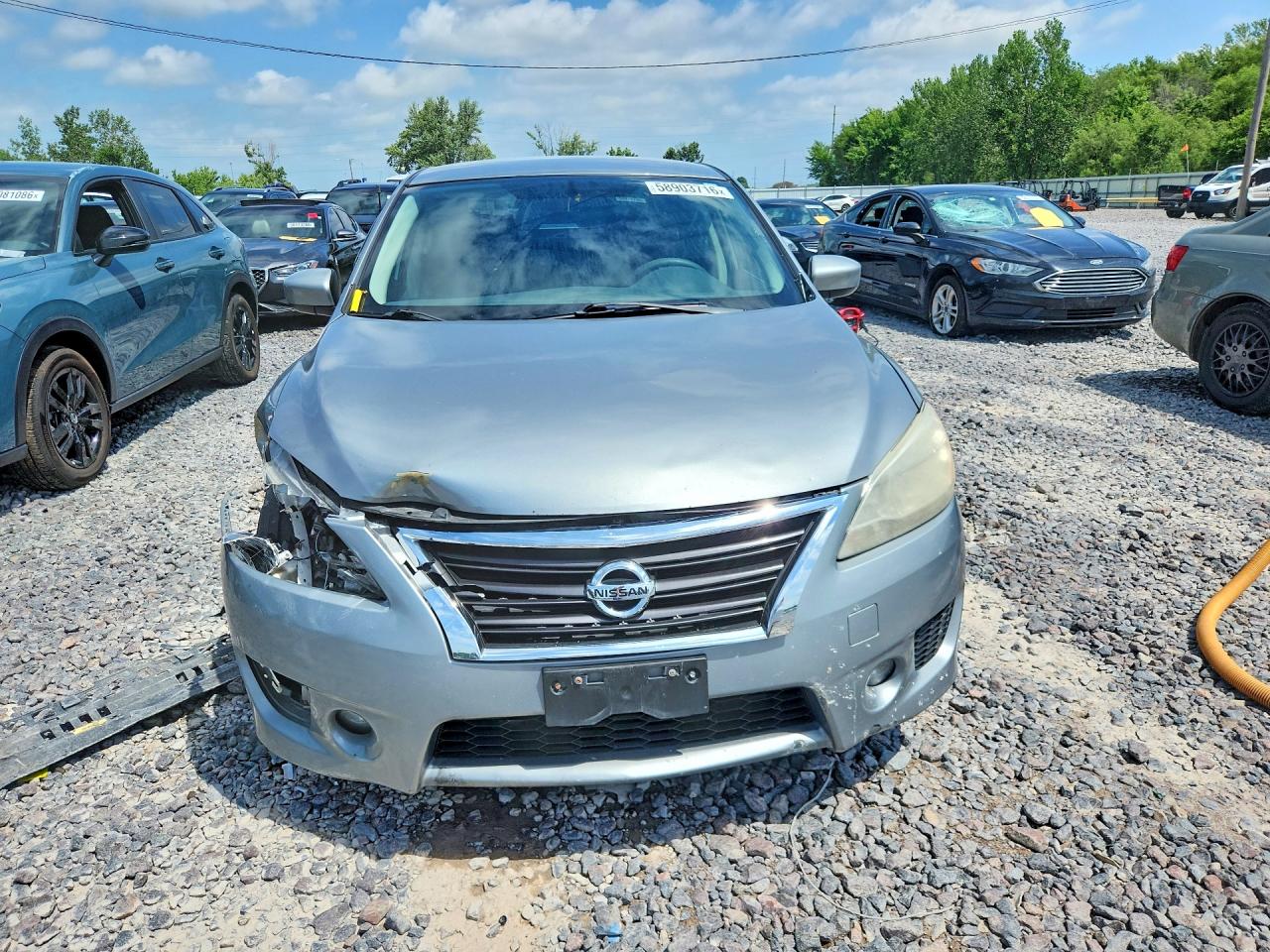 2013 Nissan Sentra S Silver vin: 3N1AB7AP6DL613805