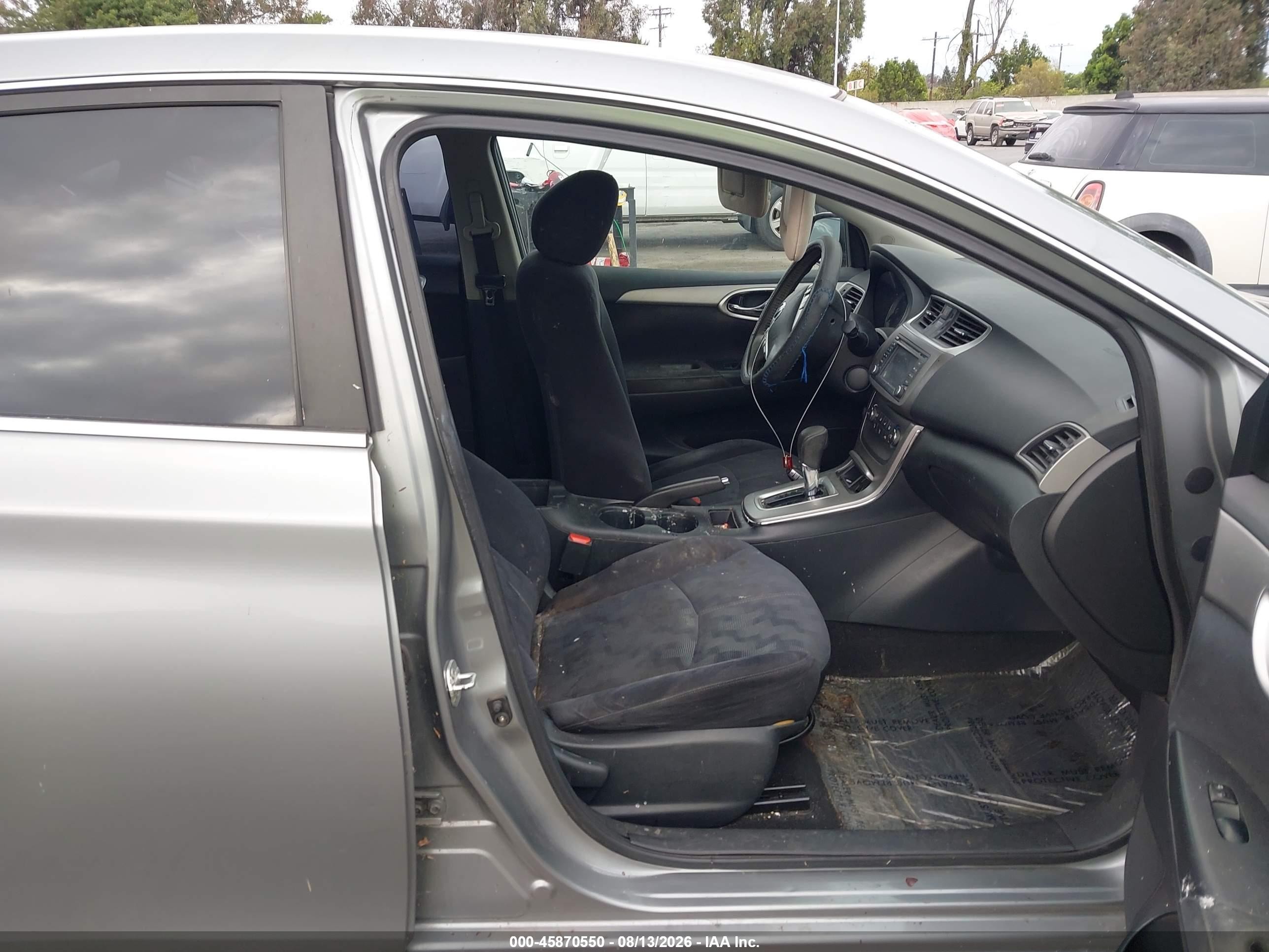 2013 Nissan Sentra Sv Серебряный vin: 3N1AB7AP6DL614579