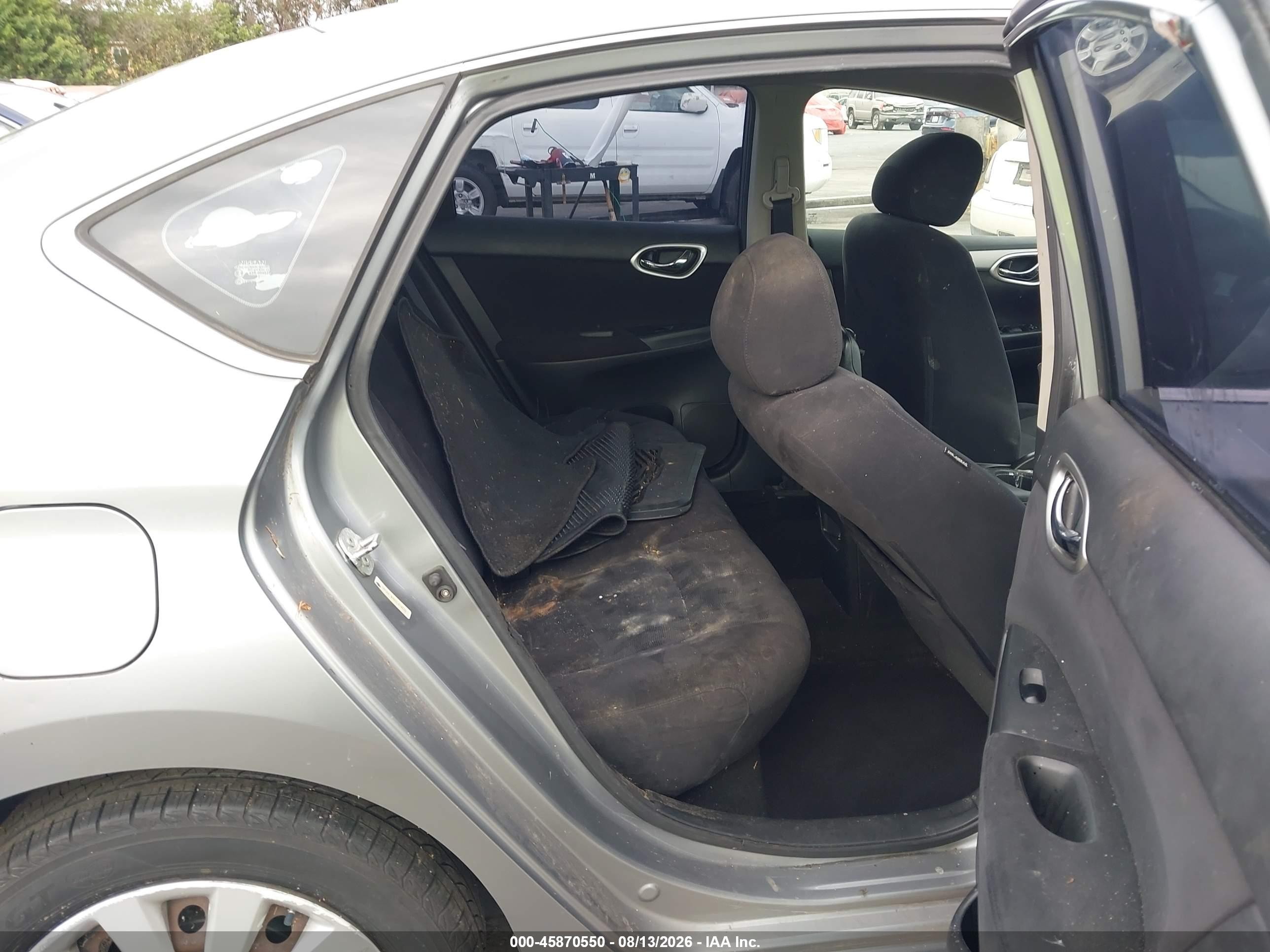 2013 Nissan Sentra Sv Серебряный vin: 3N1AB7AP6DL614579