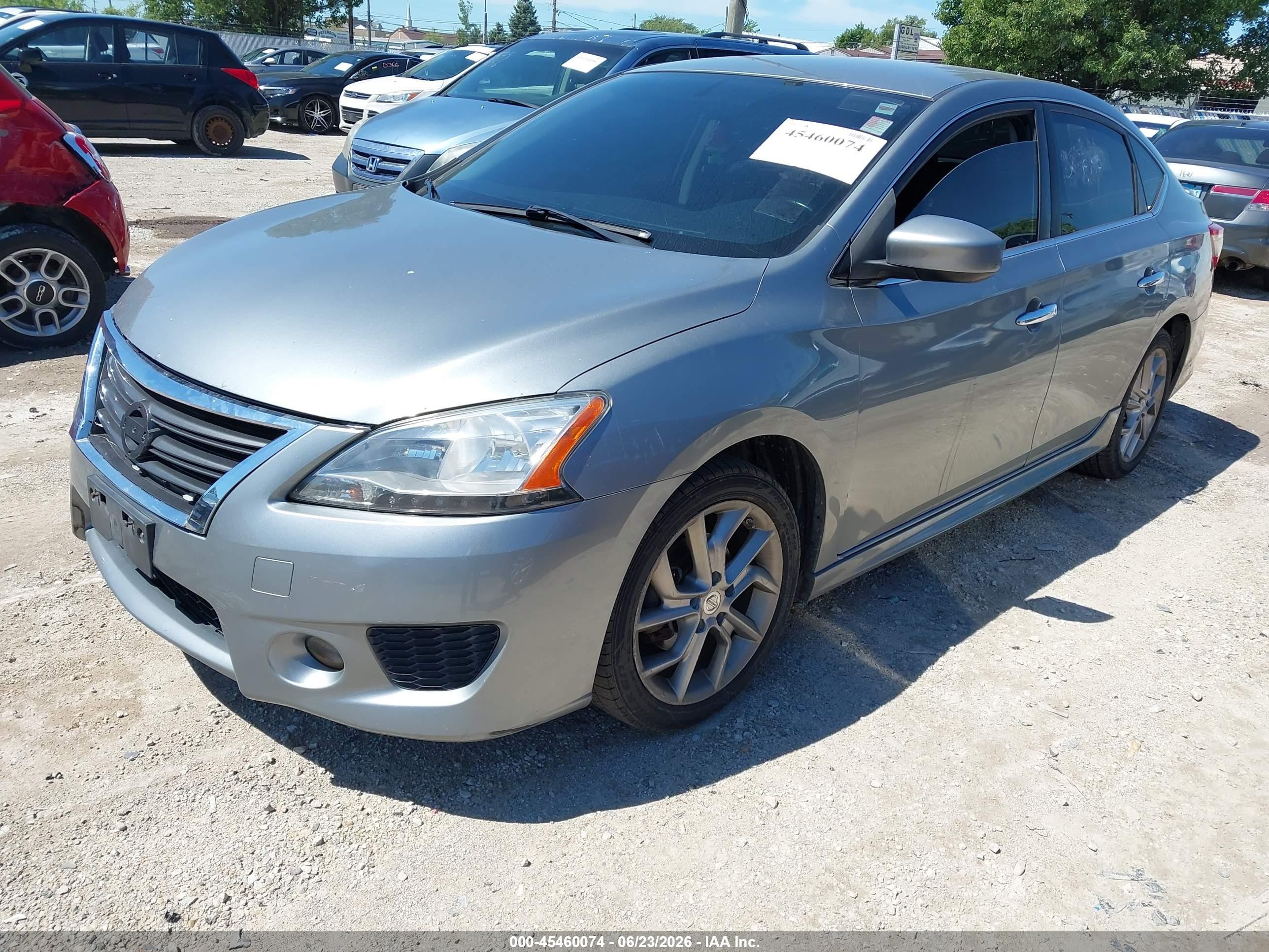 2013 Nissan Sentra Sr Silver vin: 3N1AB7AP6DL616011