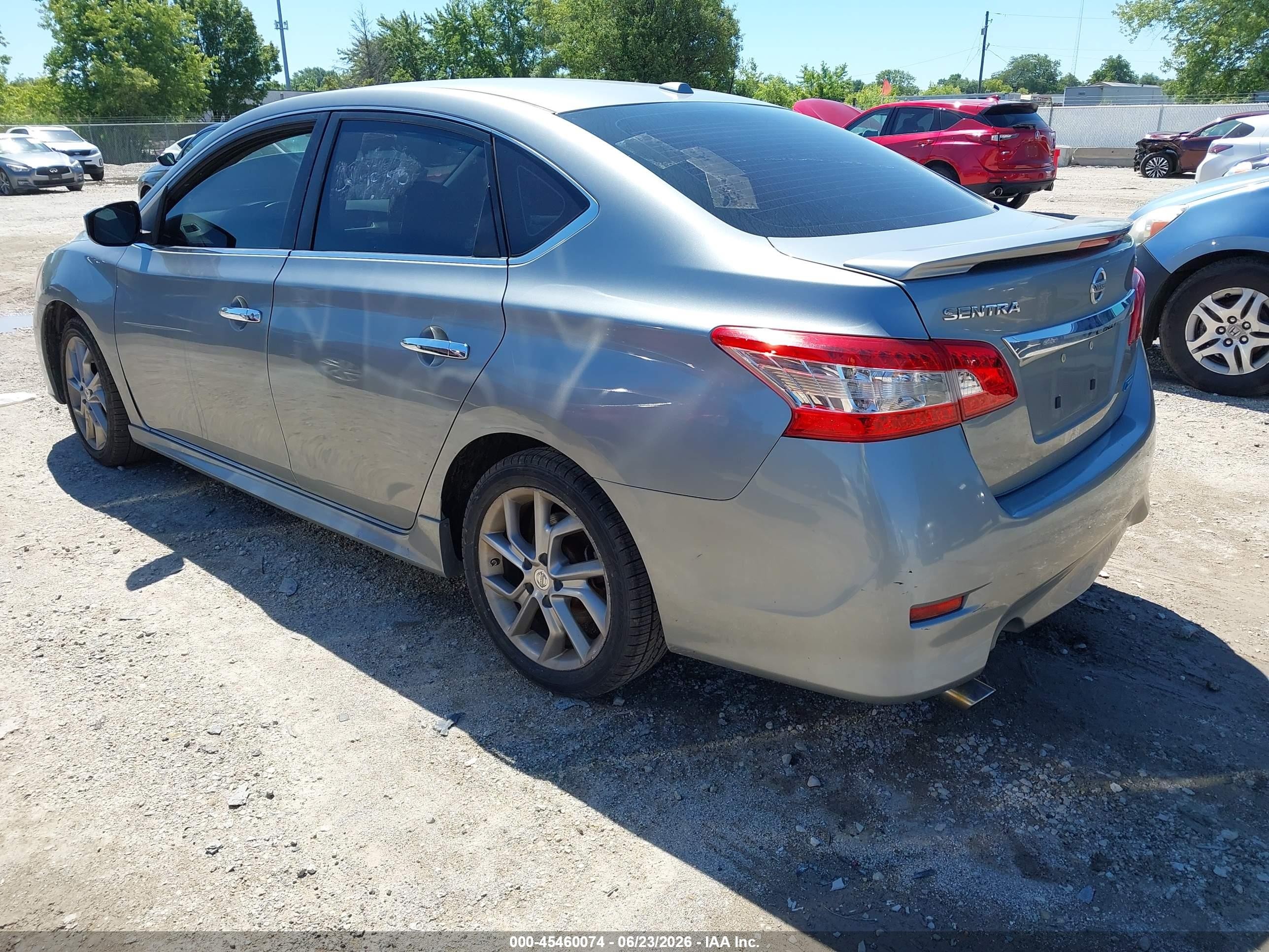 2013 Nissan Sentra Sr Silver vin: 3N1AB7AP6DL616011