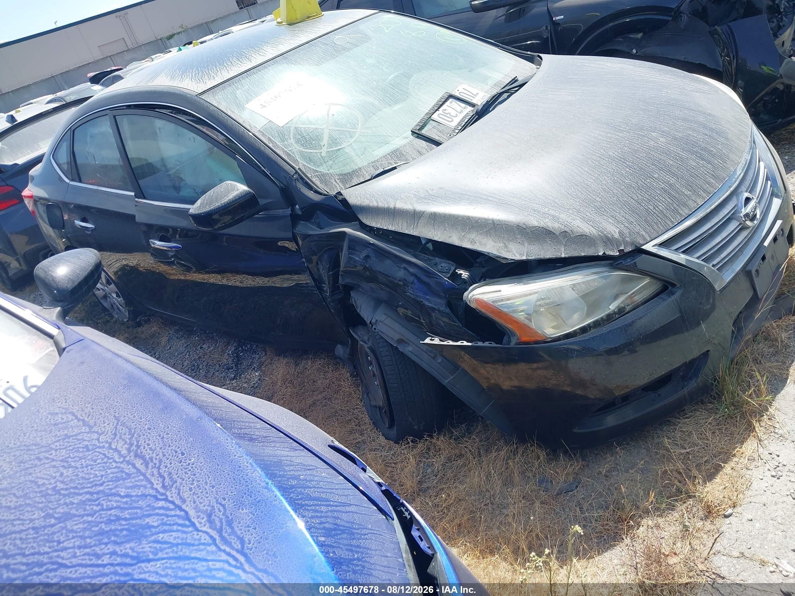 2013 Nissan Sentra Sv Черный vin: 3N1AB7AP6DL617482