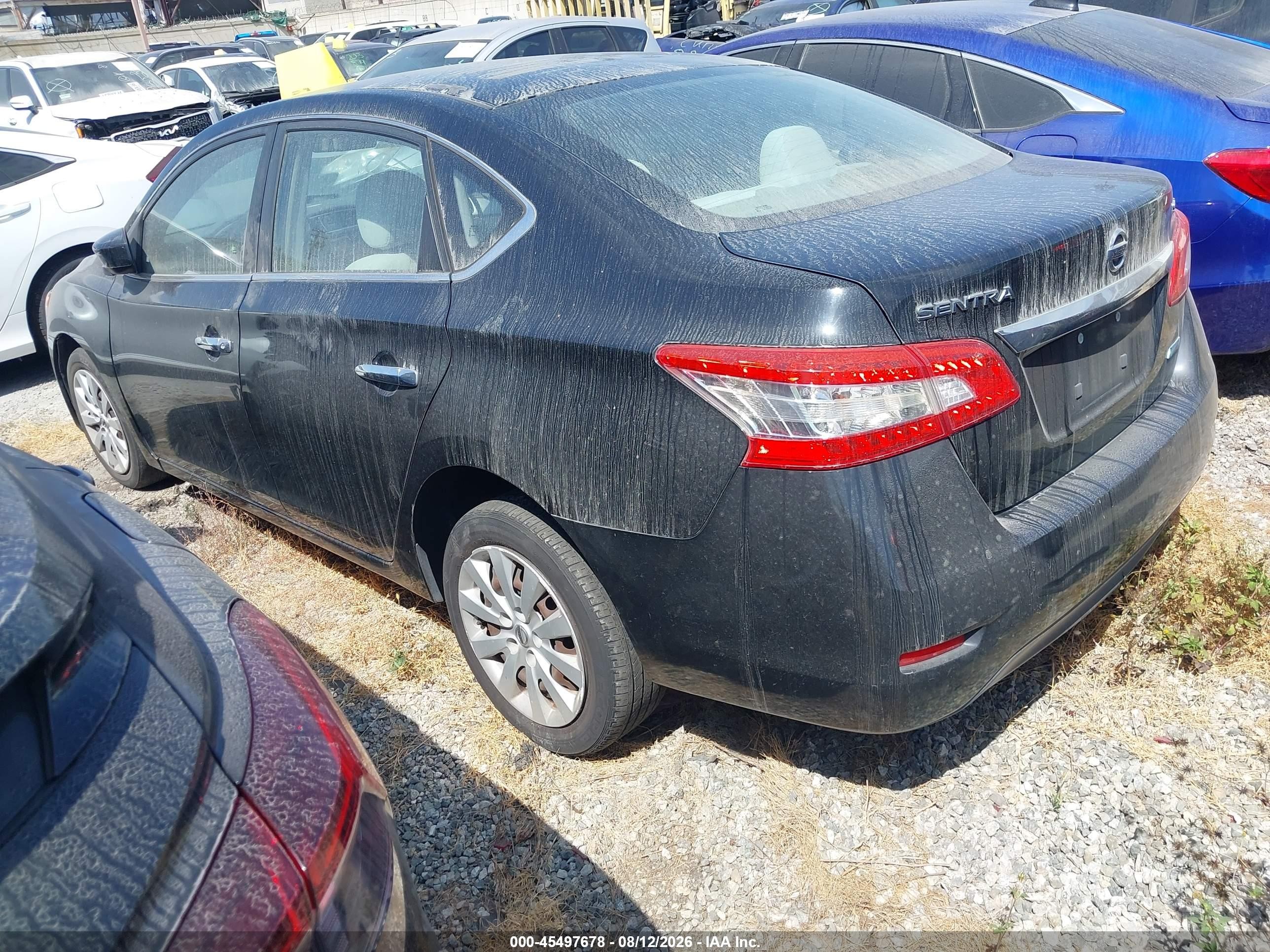 2013 Nissan Sentra Sv Black vin: 3N1AB7AP6DL617482