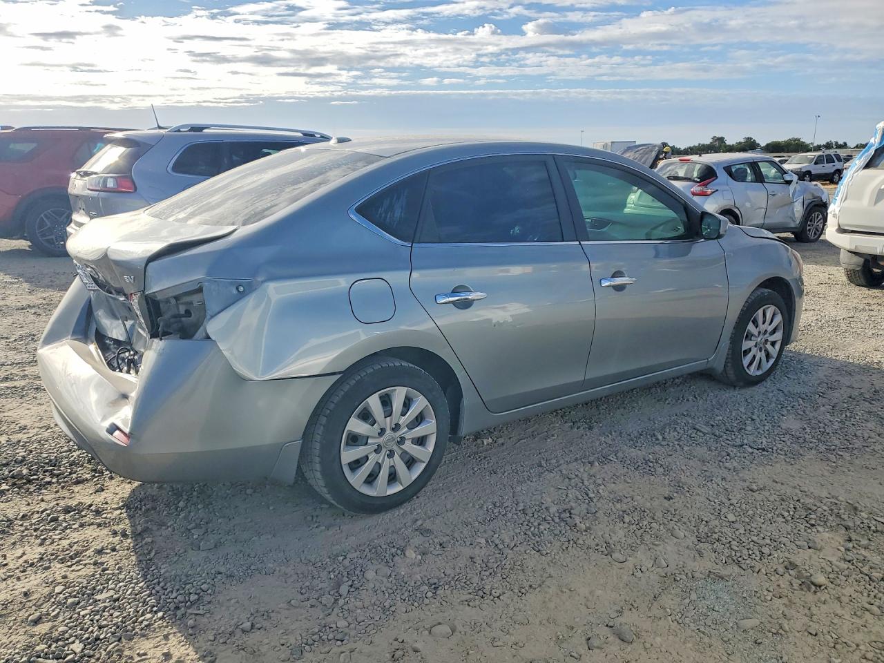 2013 Nissan Sentra S Silver vin: 3N1AB7AP6DL619989