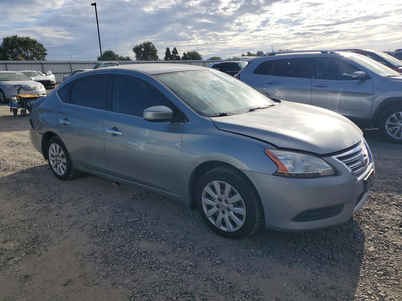 2013 Nissan Sentra S Silver vin: 3N1AB7AP6DL619989
