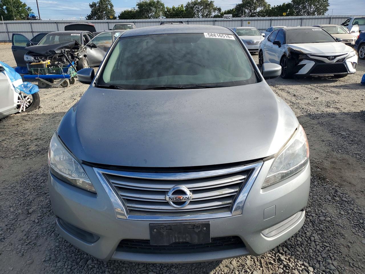 2013 Nissan Sentra S Silver vin: 3N1AB7AP6DL619989