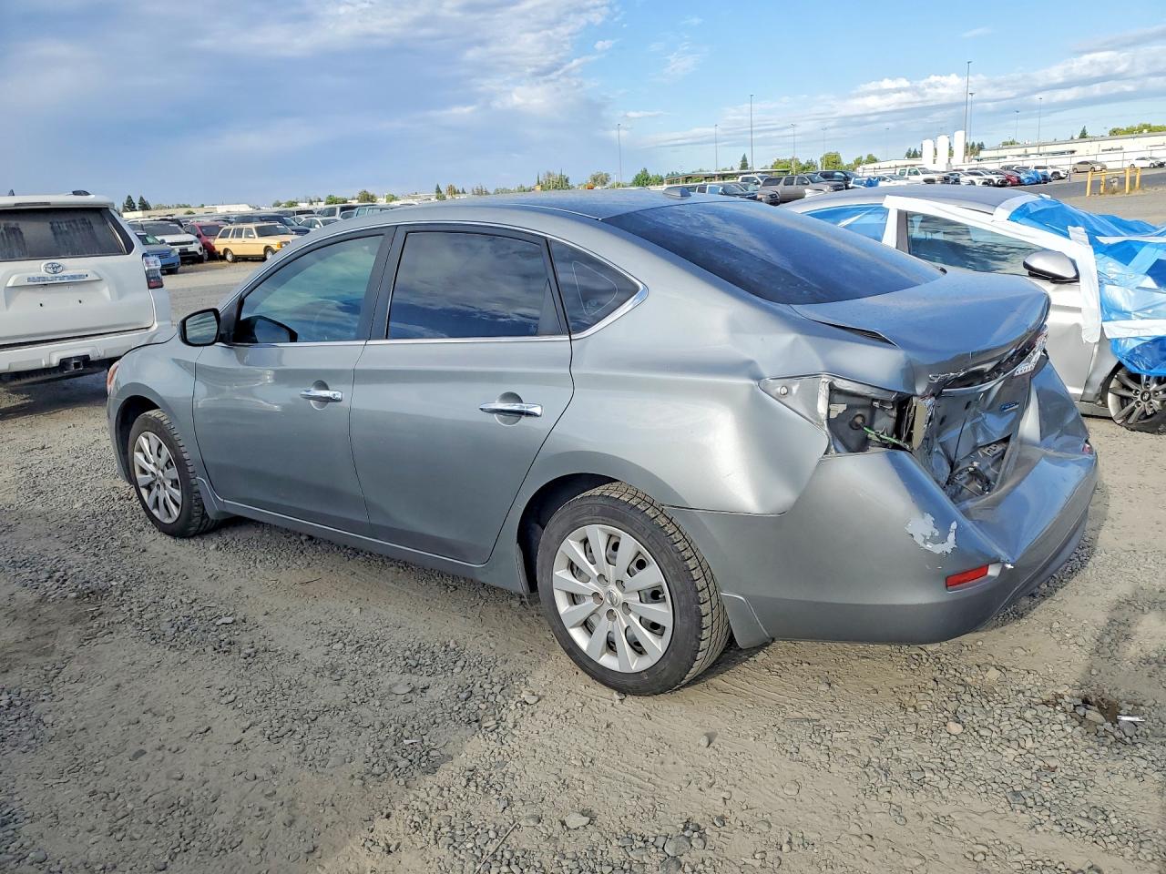 2013 Nissan Sentra S Silver vin: 3N1AB7AP6DL619989