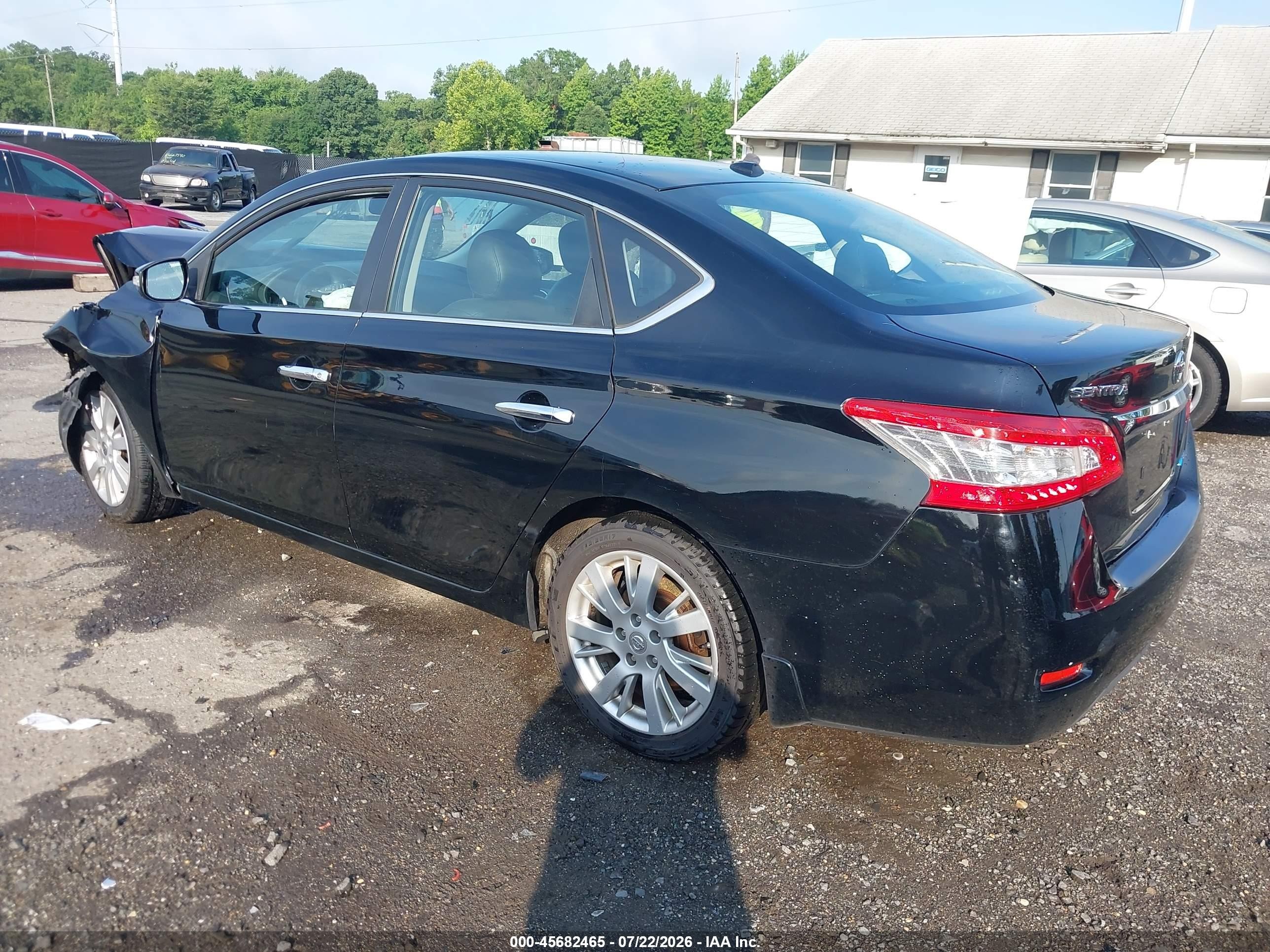 2013 Nissan Sentra Sl Black vin: 3N1AB7AP6DL624674