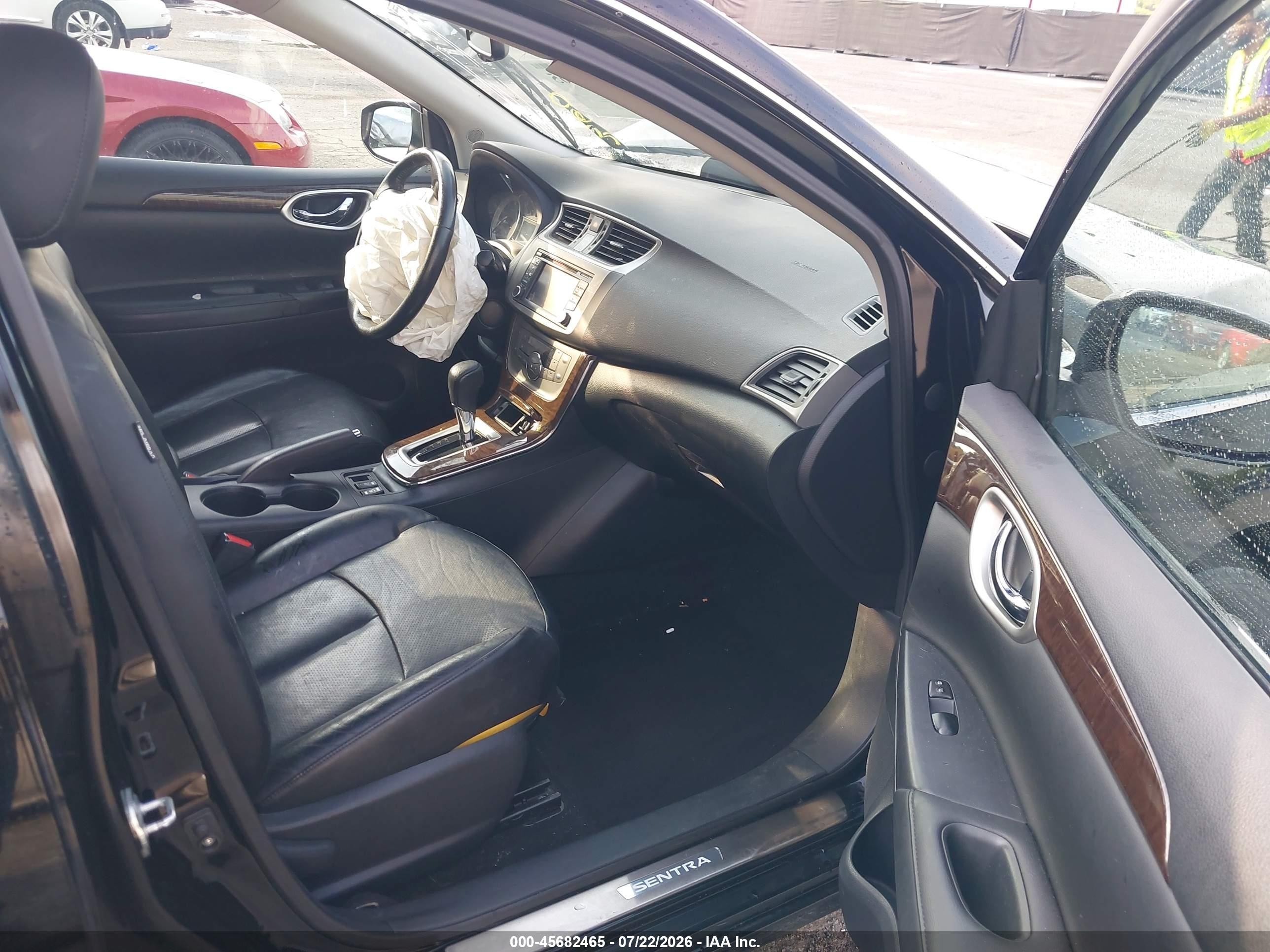 2013 Nissan Sentra Sl Black vin: 3N1AB7AP6DL624674
