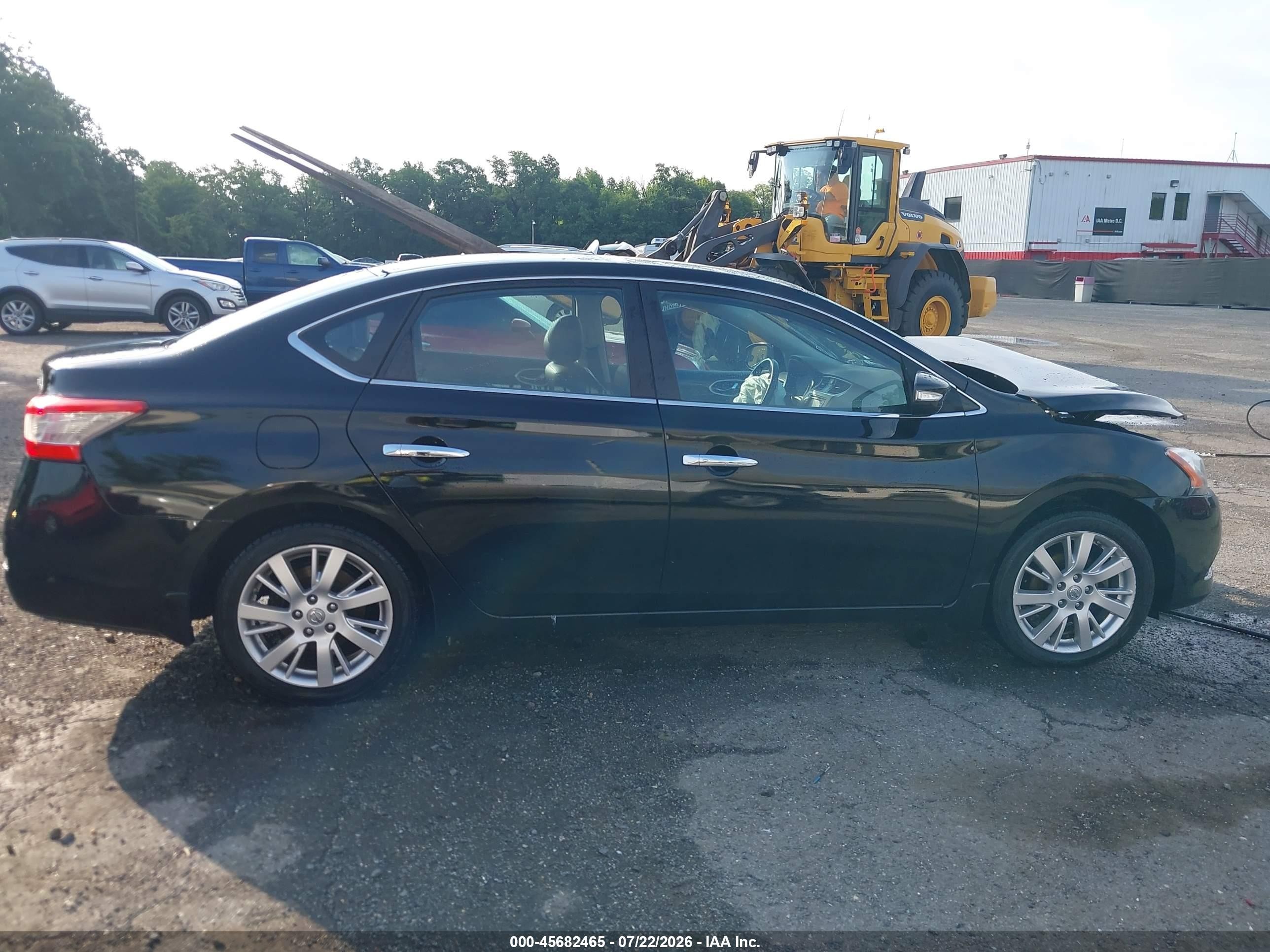 2013 Nissan Sentra Sl Black vin: 3N1AB7AP6DL624674