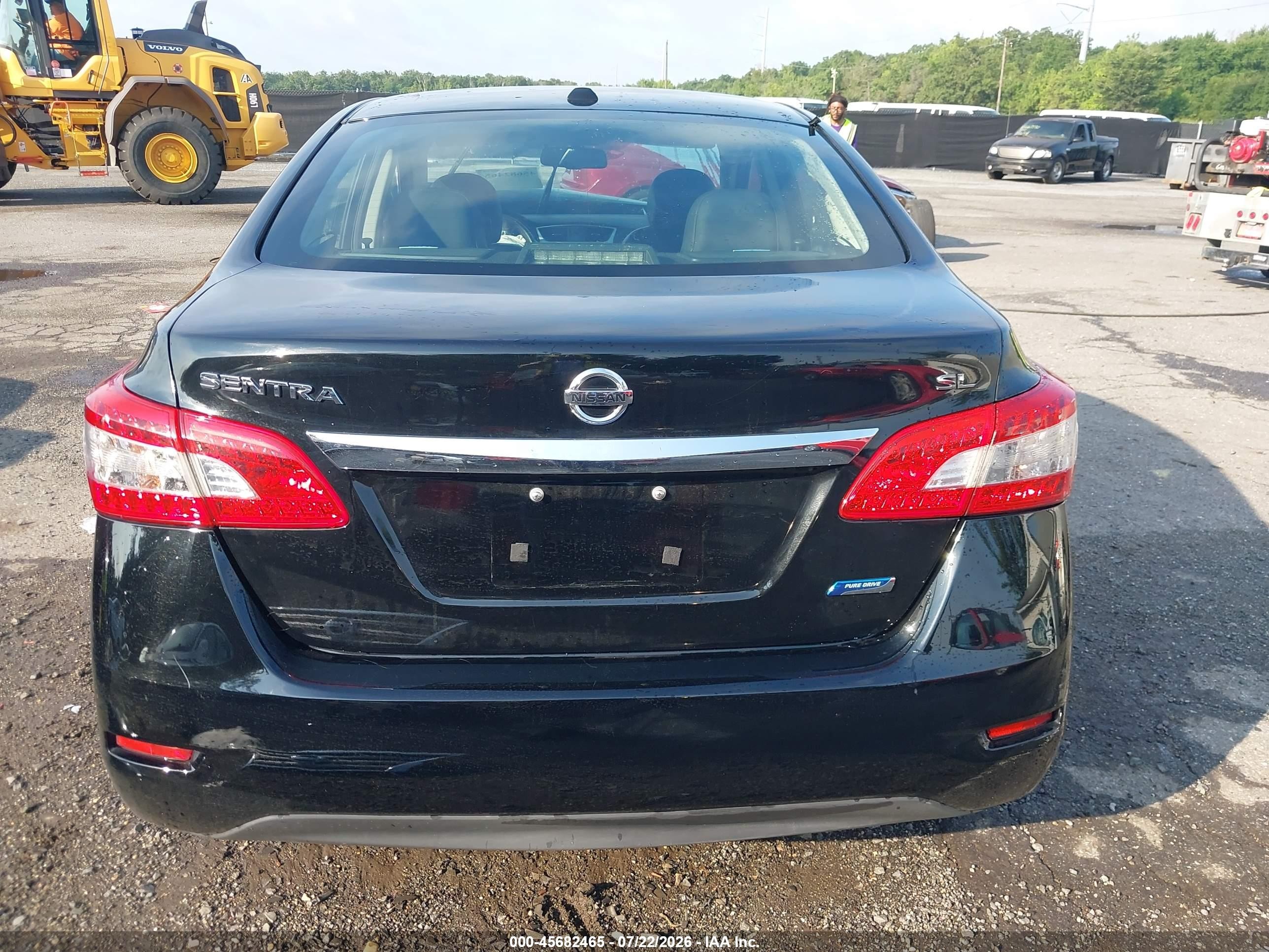2013 Nissan Sentra Sl Black vin: 3N1AB7AP6DL624674