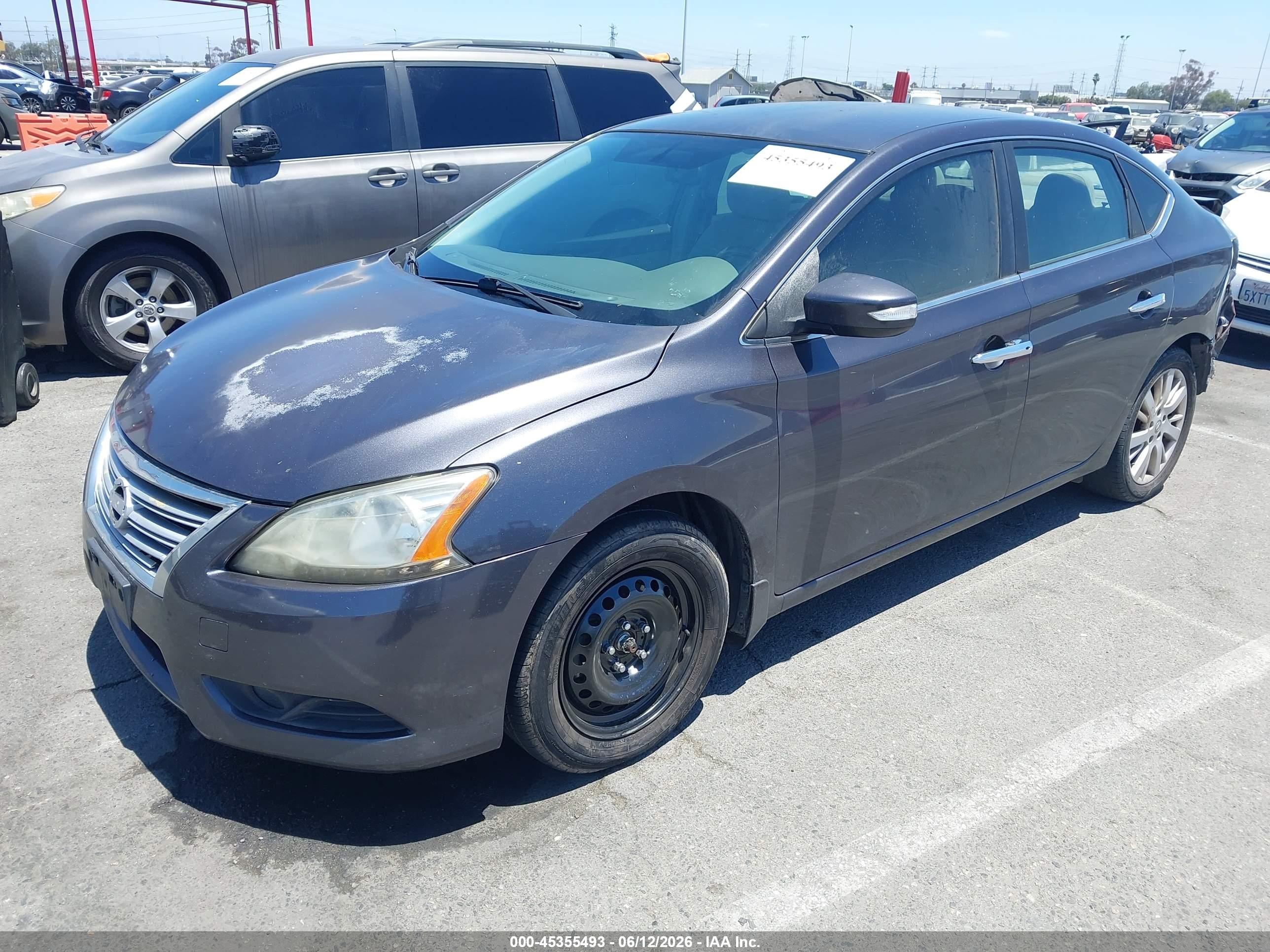 2013 Nissan Sentra Sl Gray vin: 3N1AB7AP6DL624707