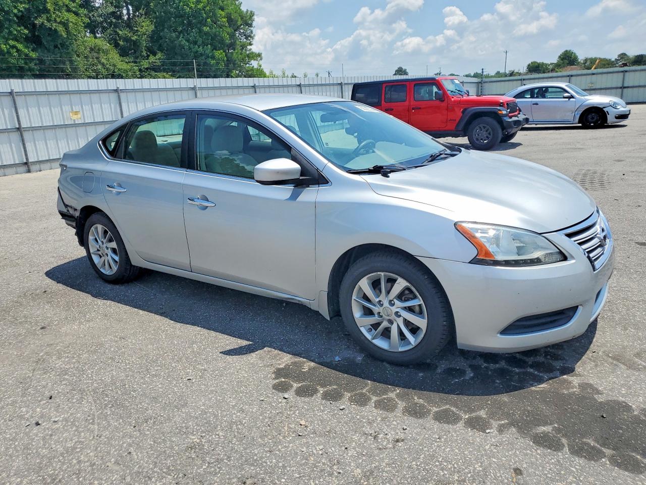 2013 Nissan Sentra S Silver vin: 3N1AB7AP6DL633245