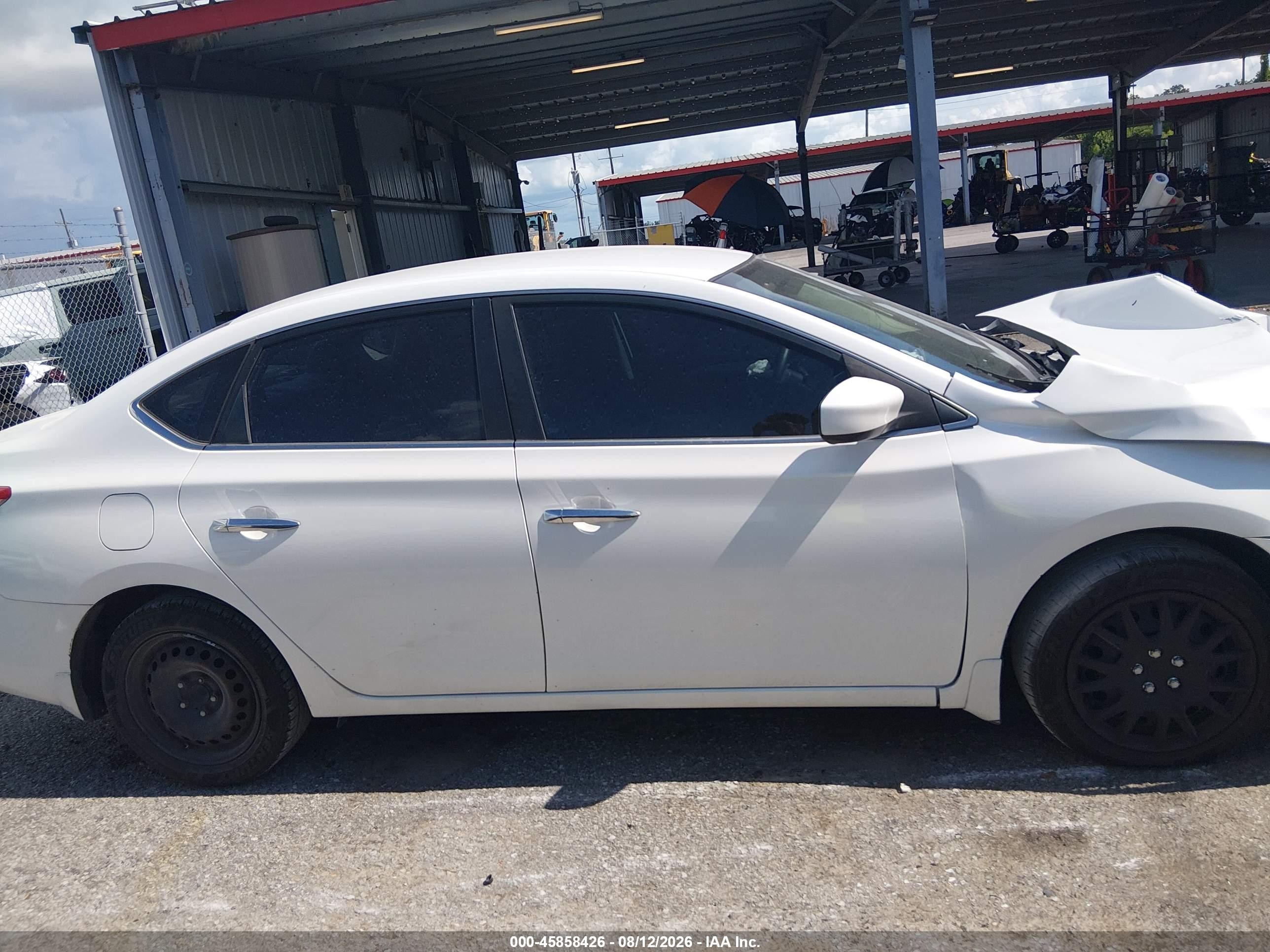 2013 Nissan Sentra Sv White vin: 3N1AB7AP6DL640762