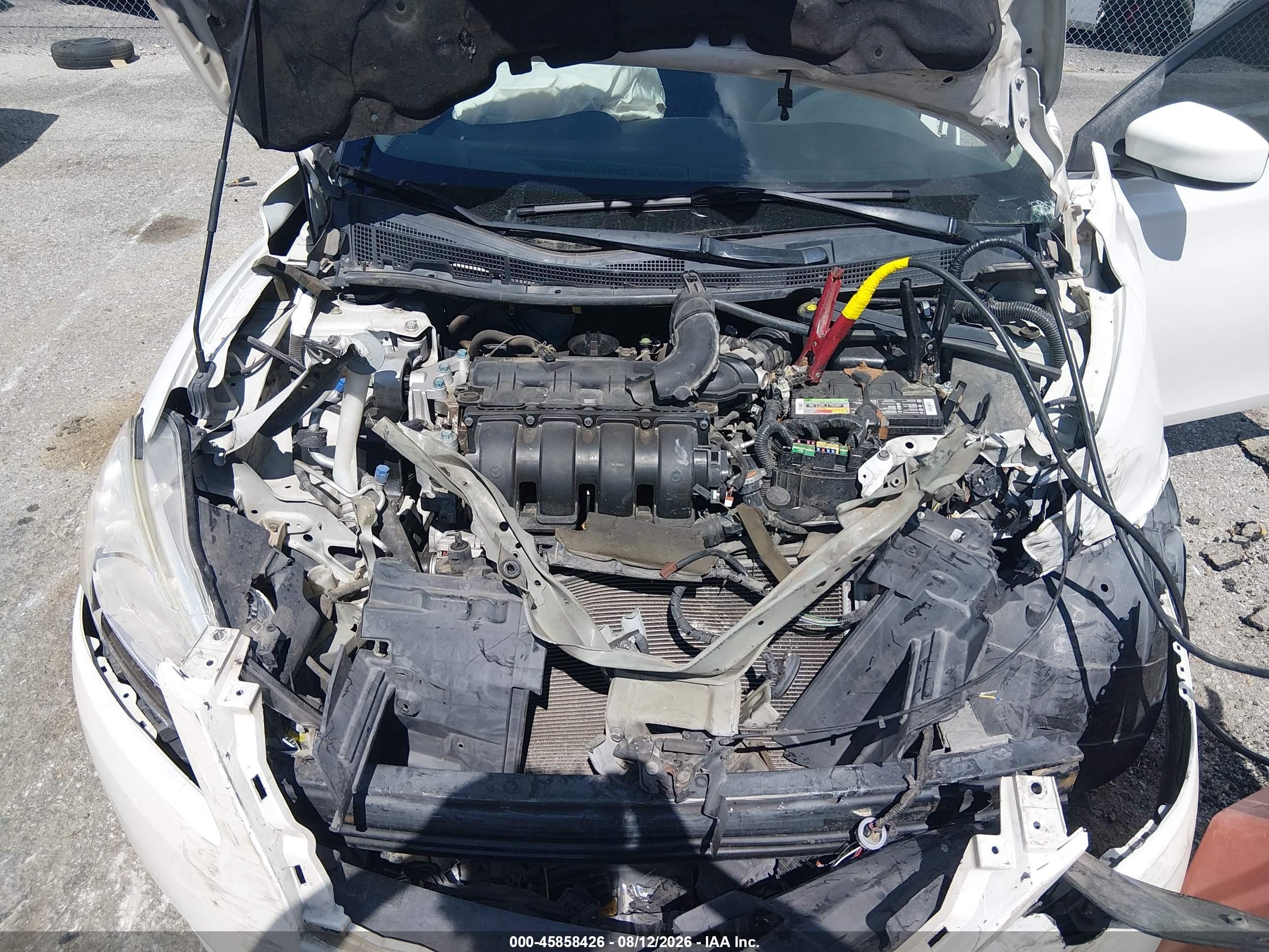 2013 Nissan Sentra Sv White vin: 3N1AB7AP6DL640762