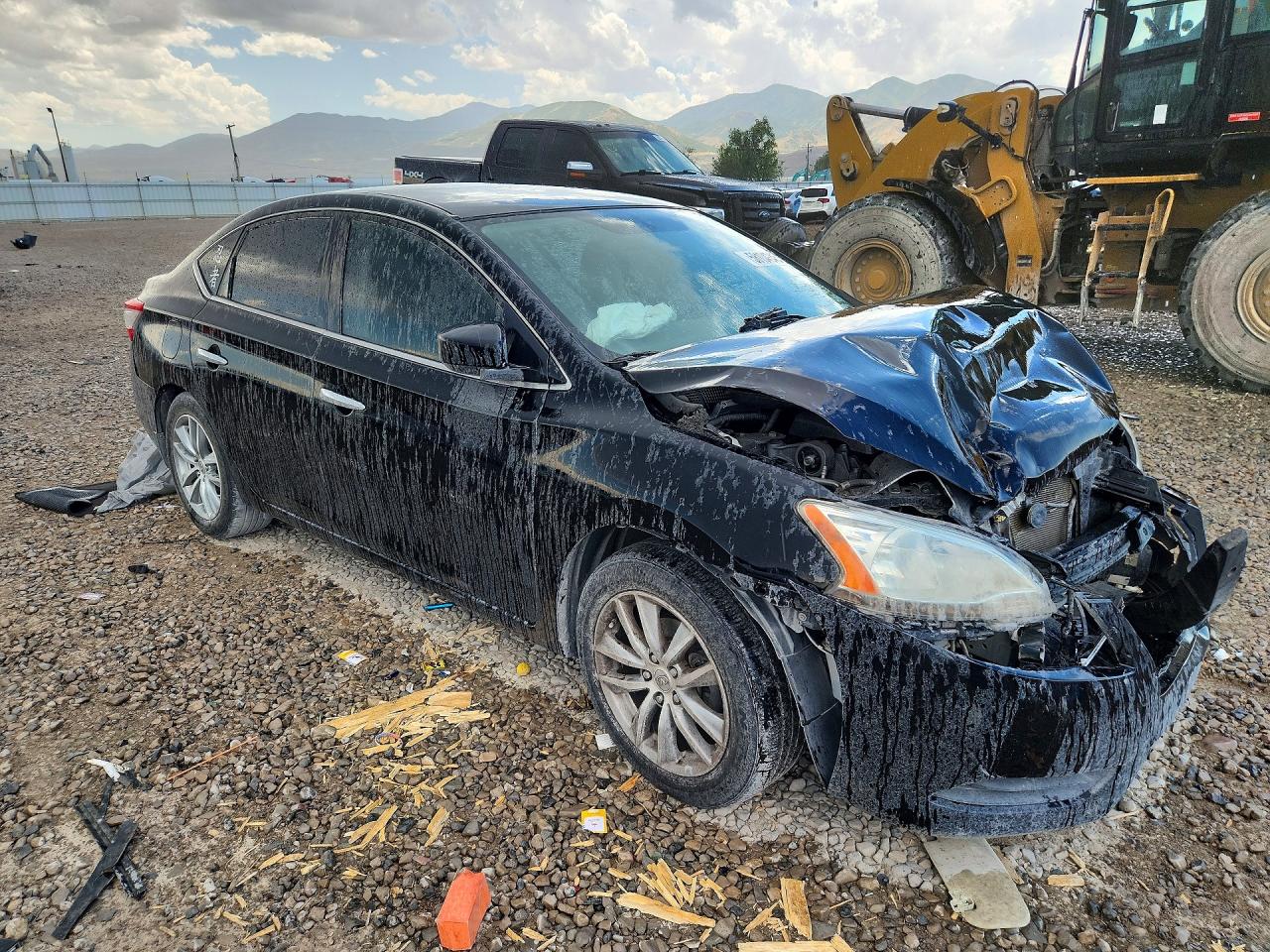 2013 Nissan Sentra S Black vin: 3N1AB7AP6DL649591