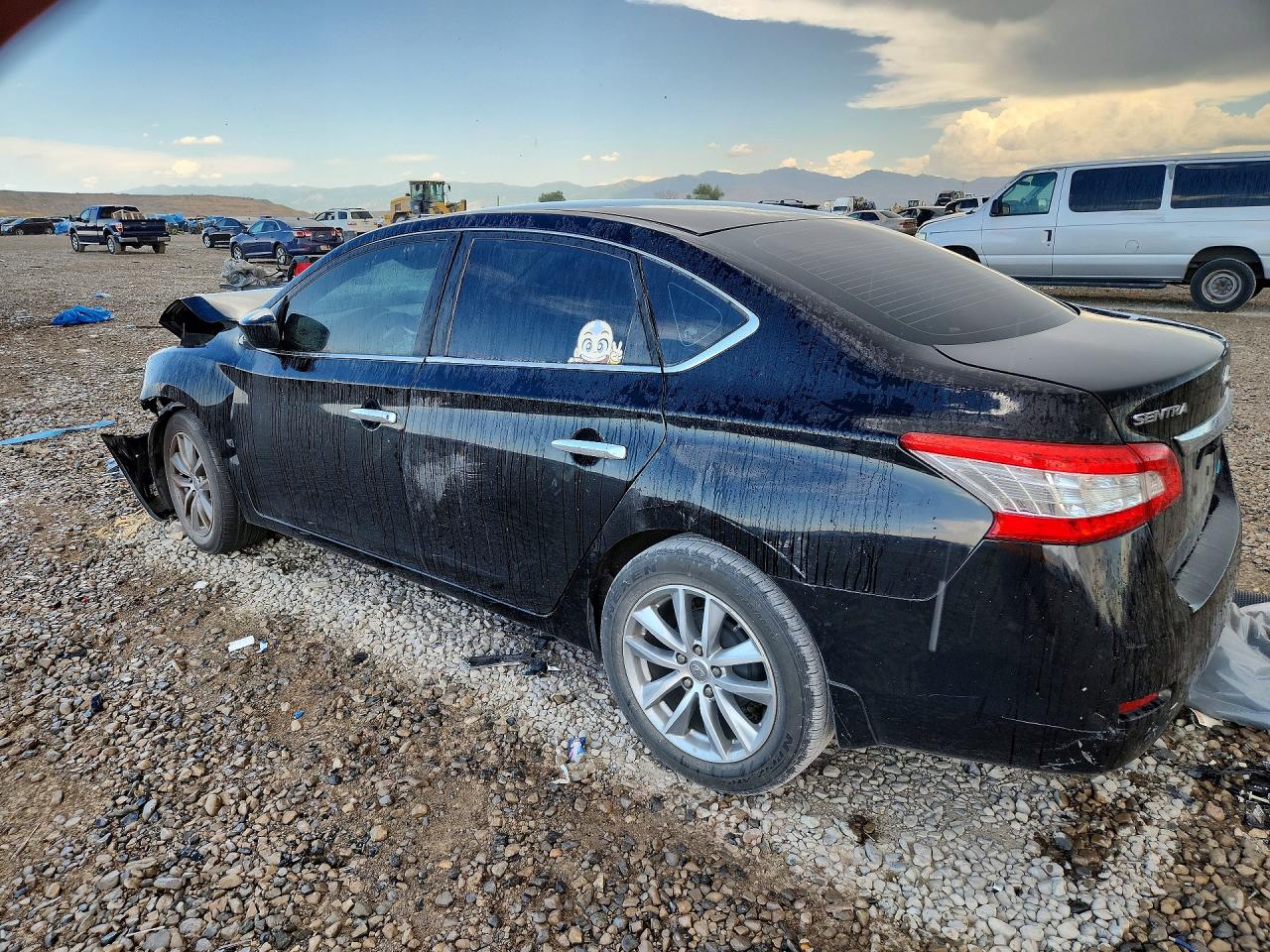 2013 Nissan Sentra S Black vin: 3N1AB7AP6DL649591