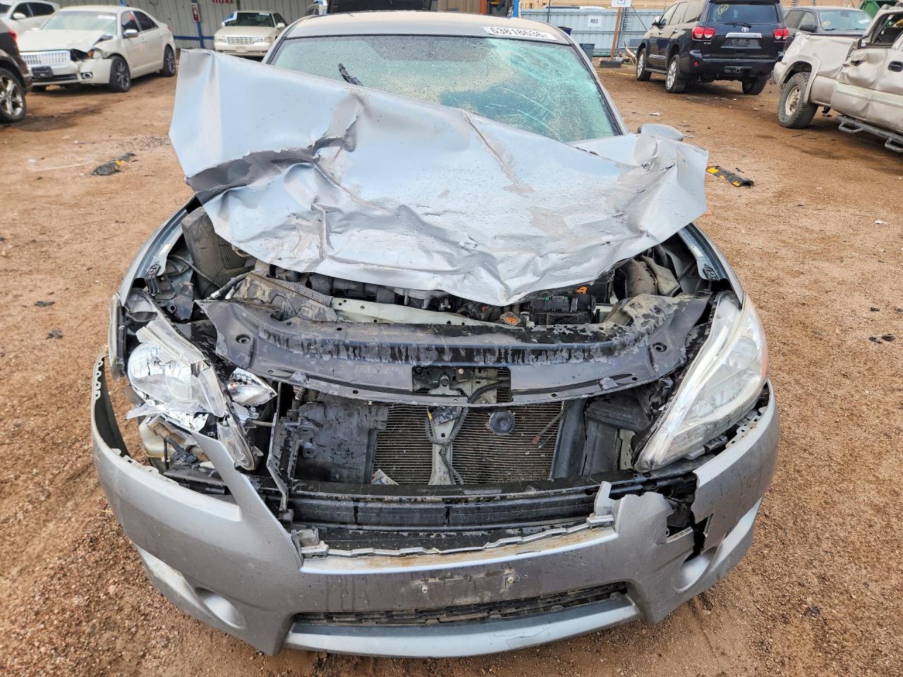 2013 Nissan Sentra S Gray vin: 3N1AB7AP6DL657559
