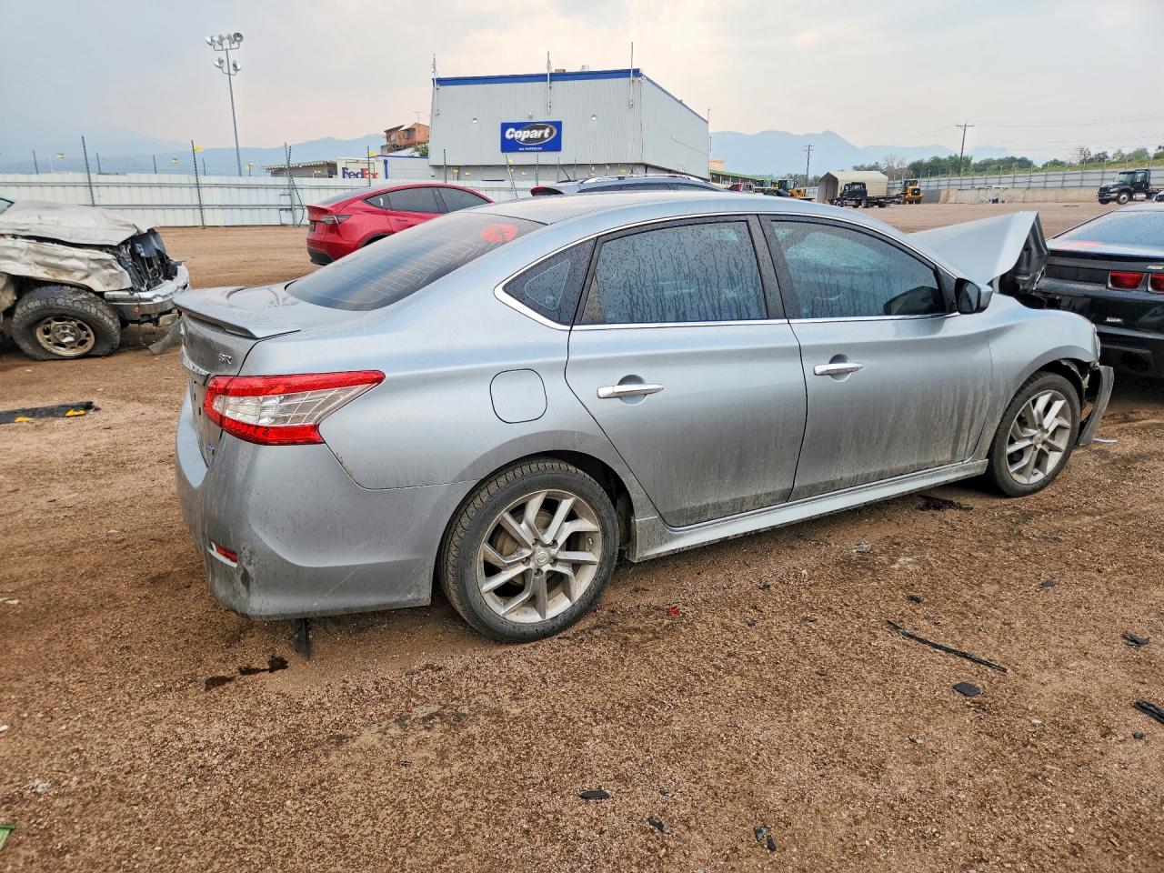 2013 Nissan Sentra S Gray vin: 3N1AB7AP6DL657559