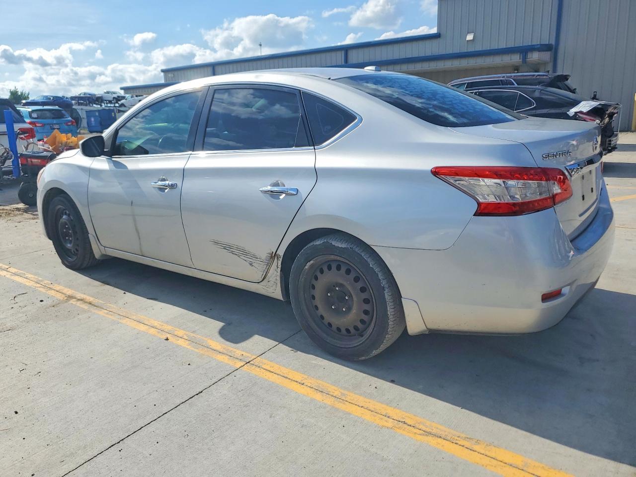 2013 Nissan Sentra S Silver vin: 3N1AB7AP6DL658470
