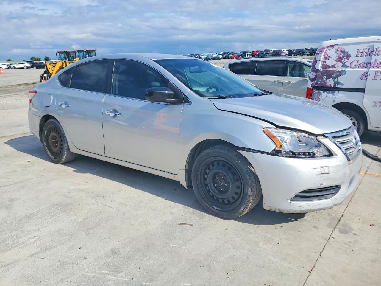 2013 Nissan Sentra S Silver vin: 3N1AB7AP6DL658470