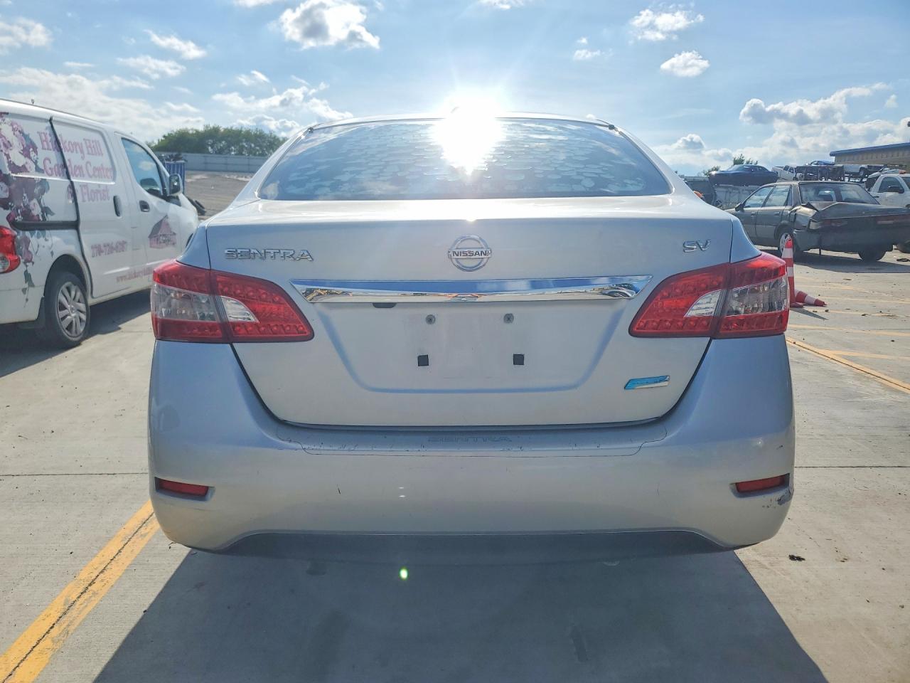 2013 Nissan Sentra S Silver vin: 3N1AB7AP6DL658470