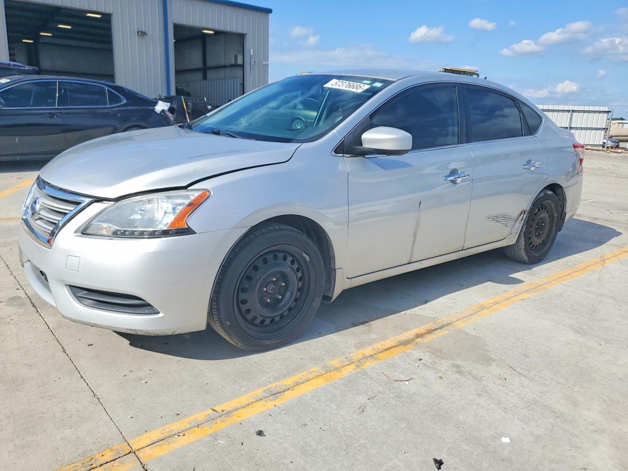 2013 Nissan Sentra S Silver vin: 3N1AB7AP6DL658470