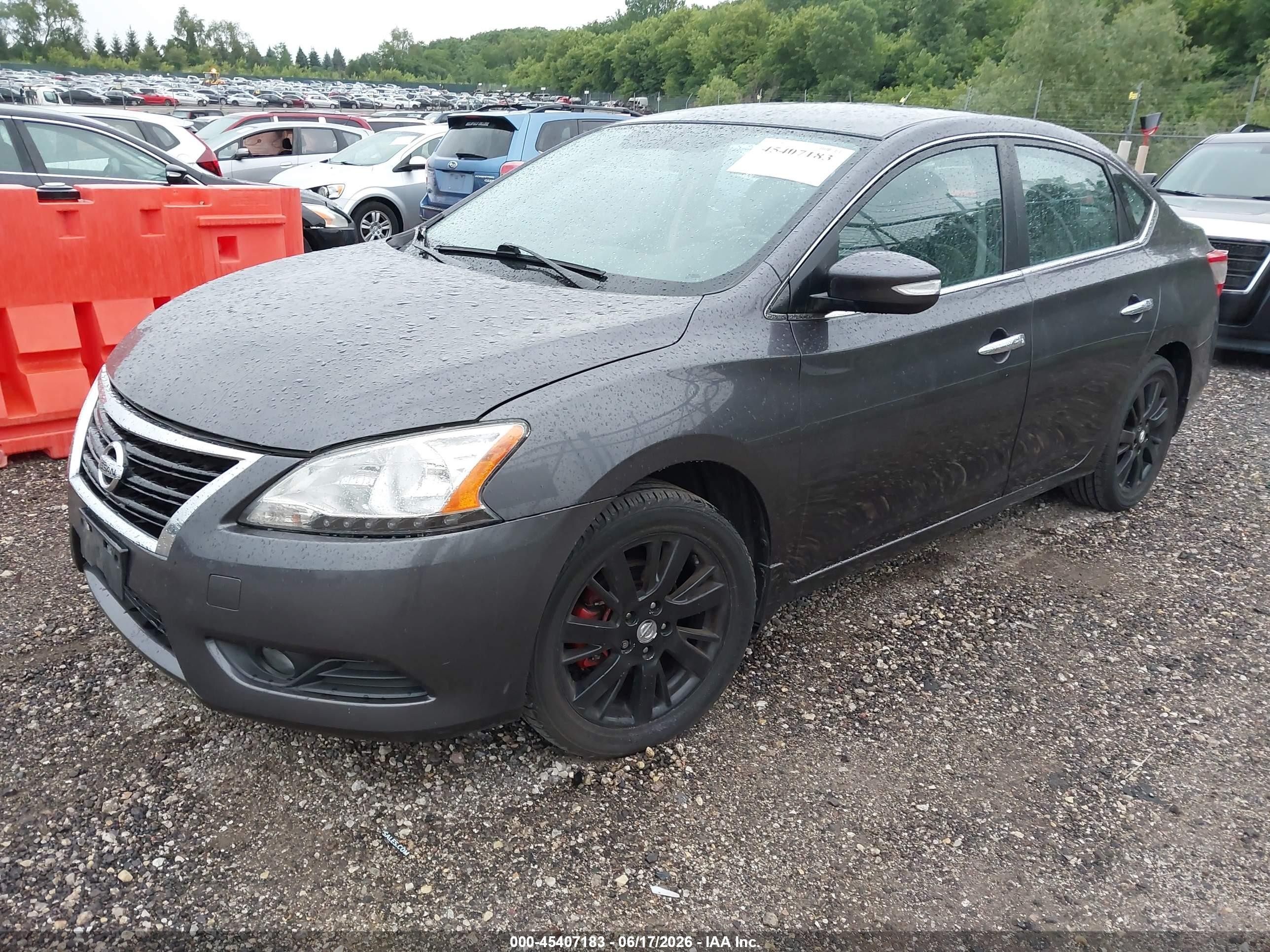 2013 Nissan Sentra Sl Gray vin: 3N1AB7AP6DL659554