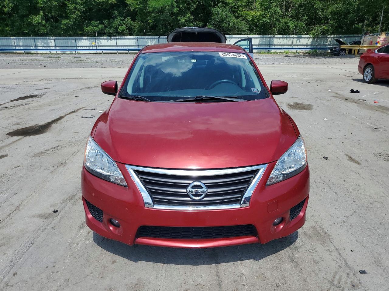 2013 Nissan Sentra S Red vin: 3N1AB7AP6DL682865