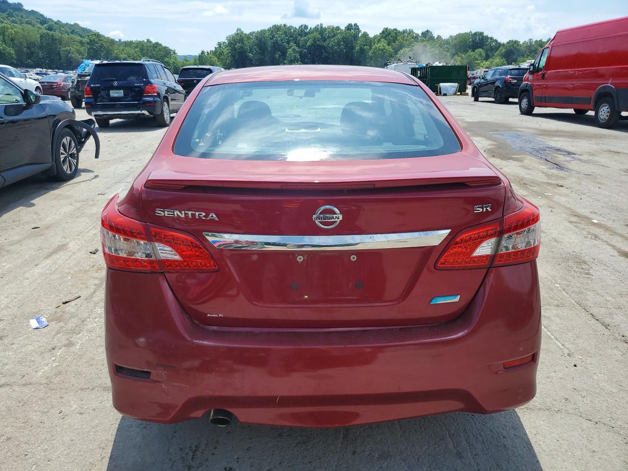 2013 Nissan Sentra S Red vin: 3N1AB7AP6DL682865