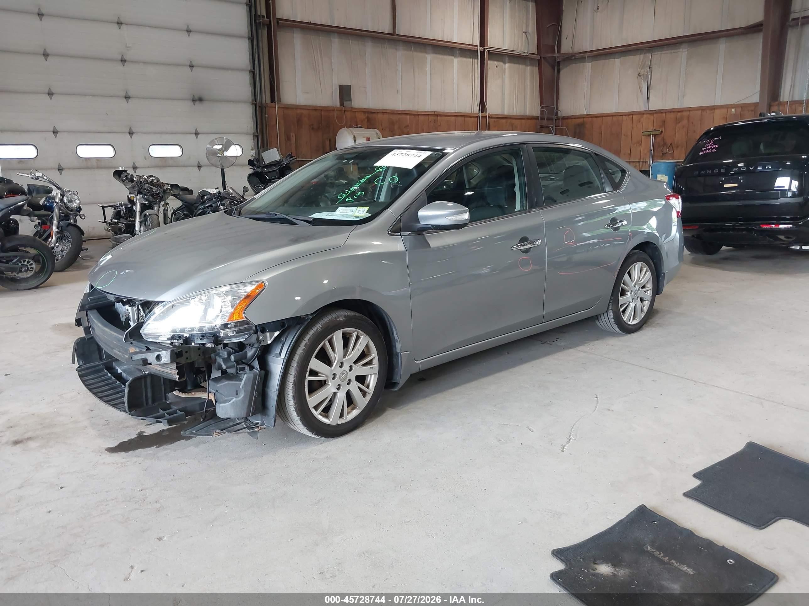 2013 Nissan Sentra Sl Gray vin: 3N1AB7AP6DL687595