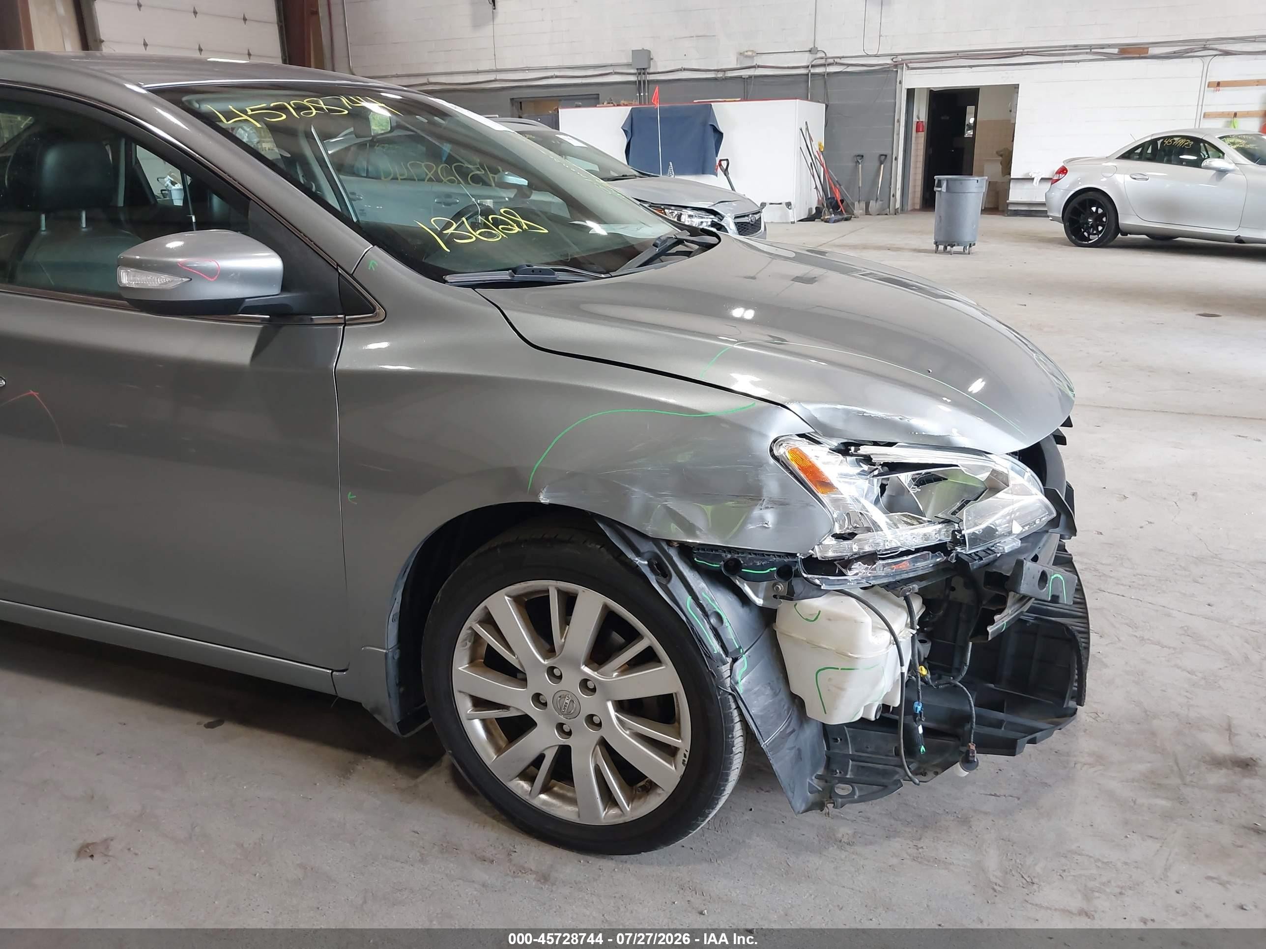 2013 Nissan Sentra Sl Gray vin: 3N1AB7AP6DL687595