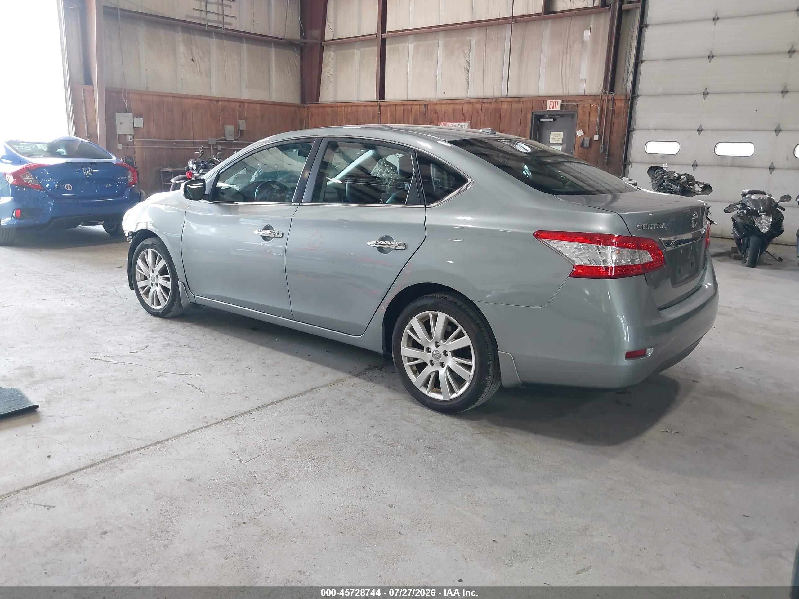 2013 Nissan Sentra Sl Gray vin: 3N1AB7AP6DL687595