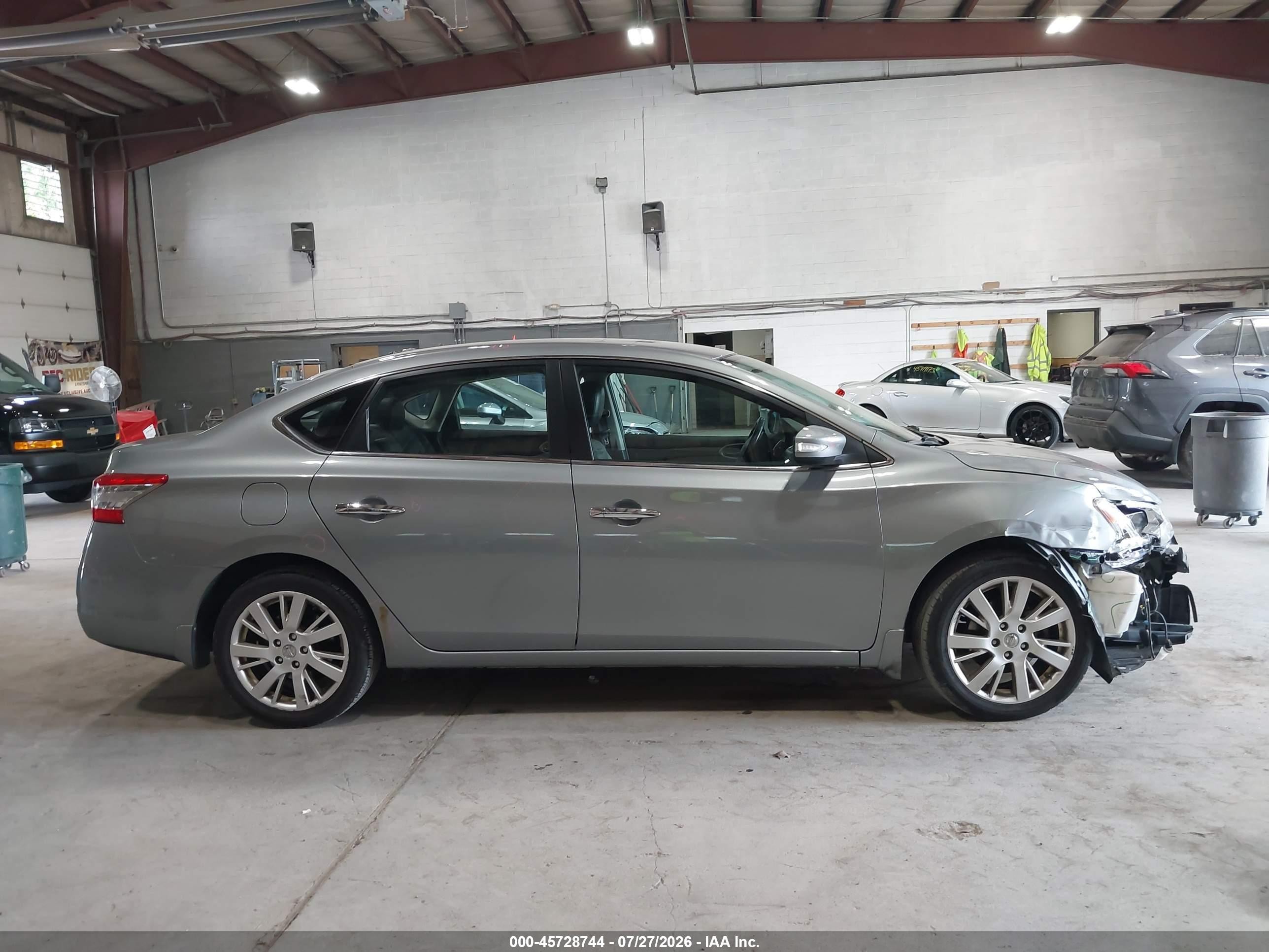 2013 Nissan Sentra Sl Gray vin: 3N1AB7AP6DL687595