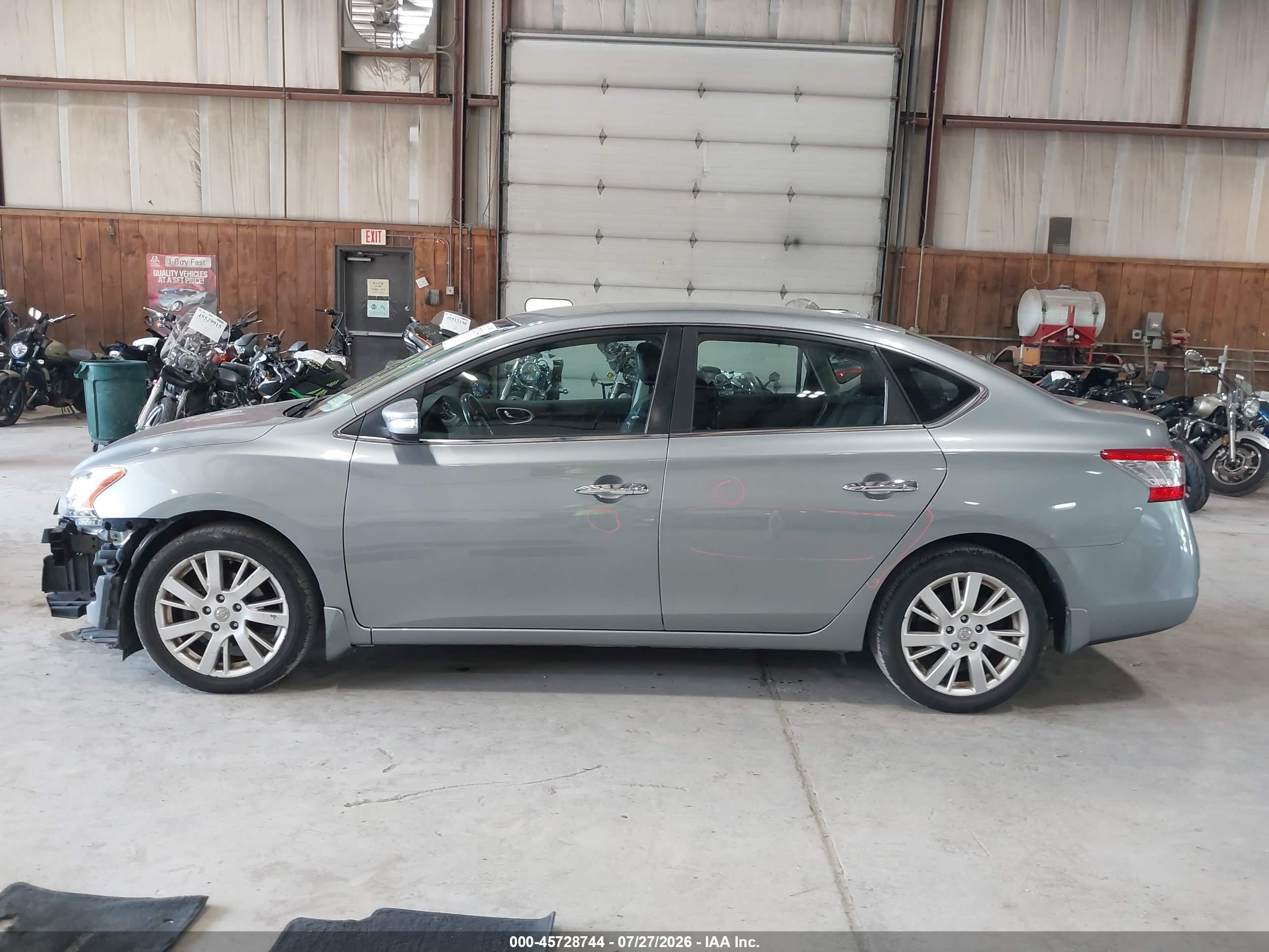 2013 Nissan Sentra Sl Gray vin: 3N1AB7AP6DL687595