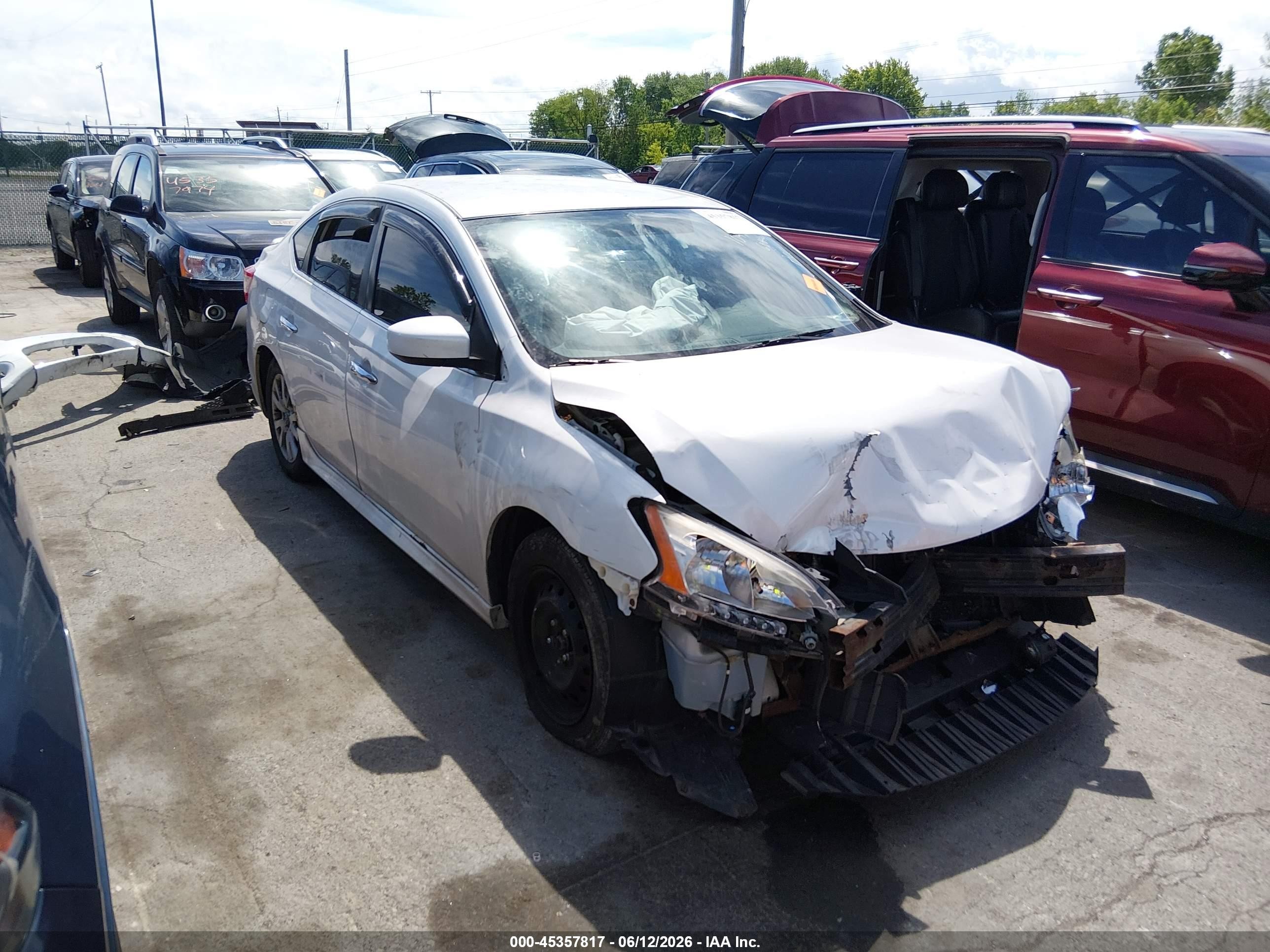 2013 Nissan Sentra Sr White vin: 3N1AB7AP6DL688441
