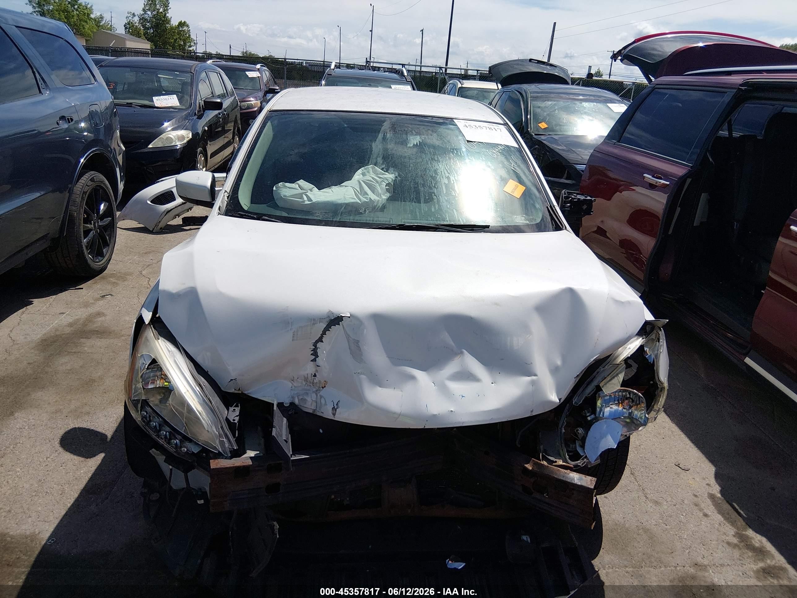 2013 Nissan Sentra Sr White vin: 3N1AB7AP6DL688441