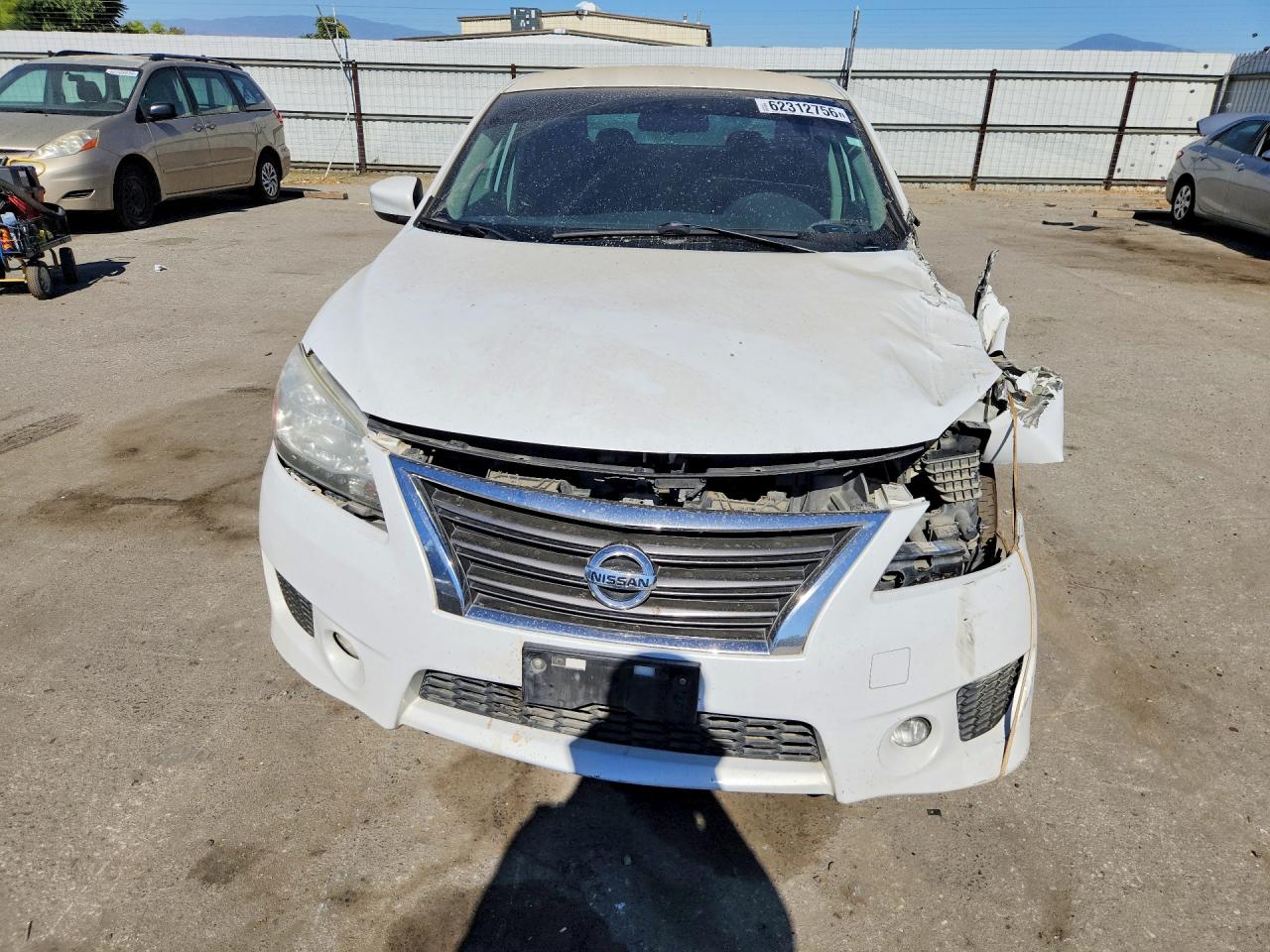 2013 Nissan Sentra S White vin: 3N1AB7AP6DL692151