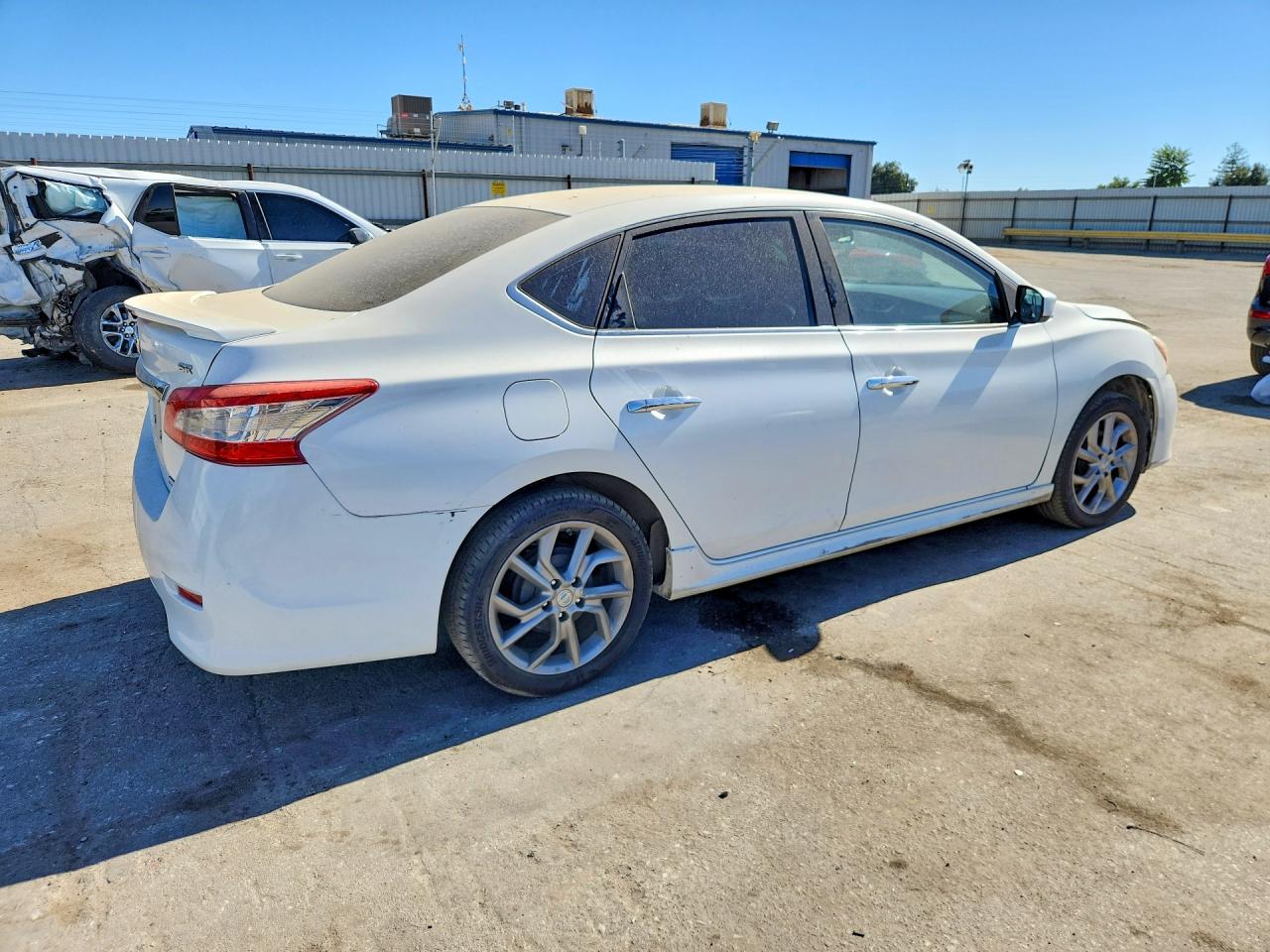 2013 Nissan Sentra S White vin: 3N1AB7AP6DL692151
