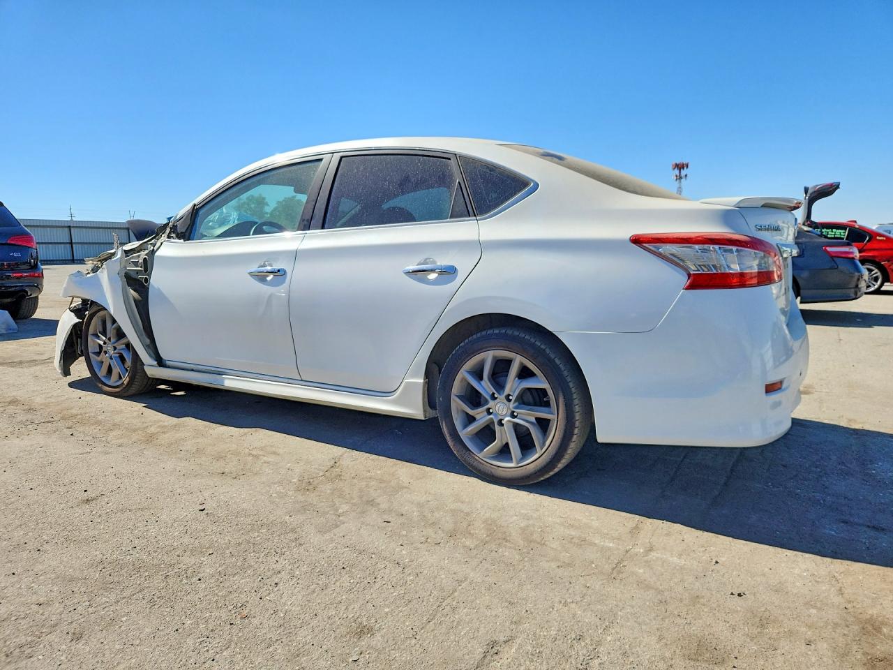 2013 Nissan Sentra S White vin: 3N1AB7AP6DL692151