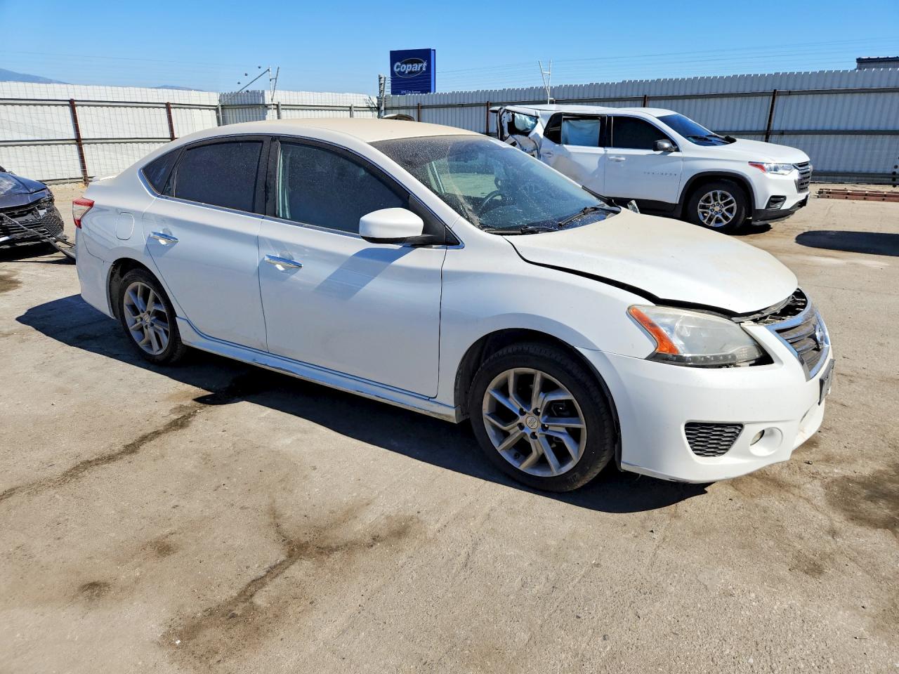2013 Nissan Sentra S White vin: 3N1AB7AP6DL692151