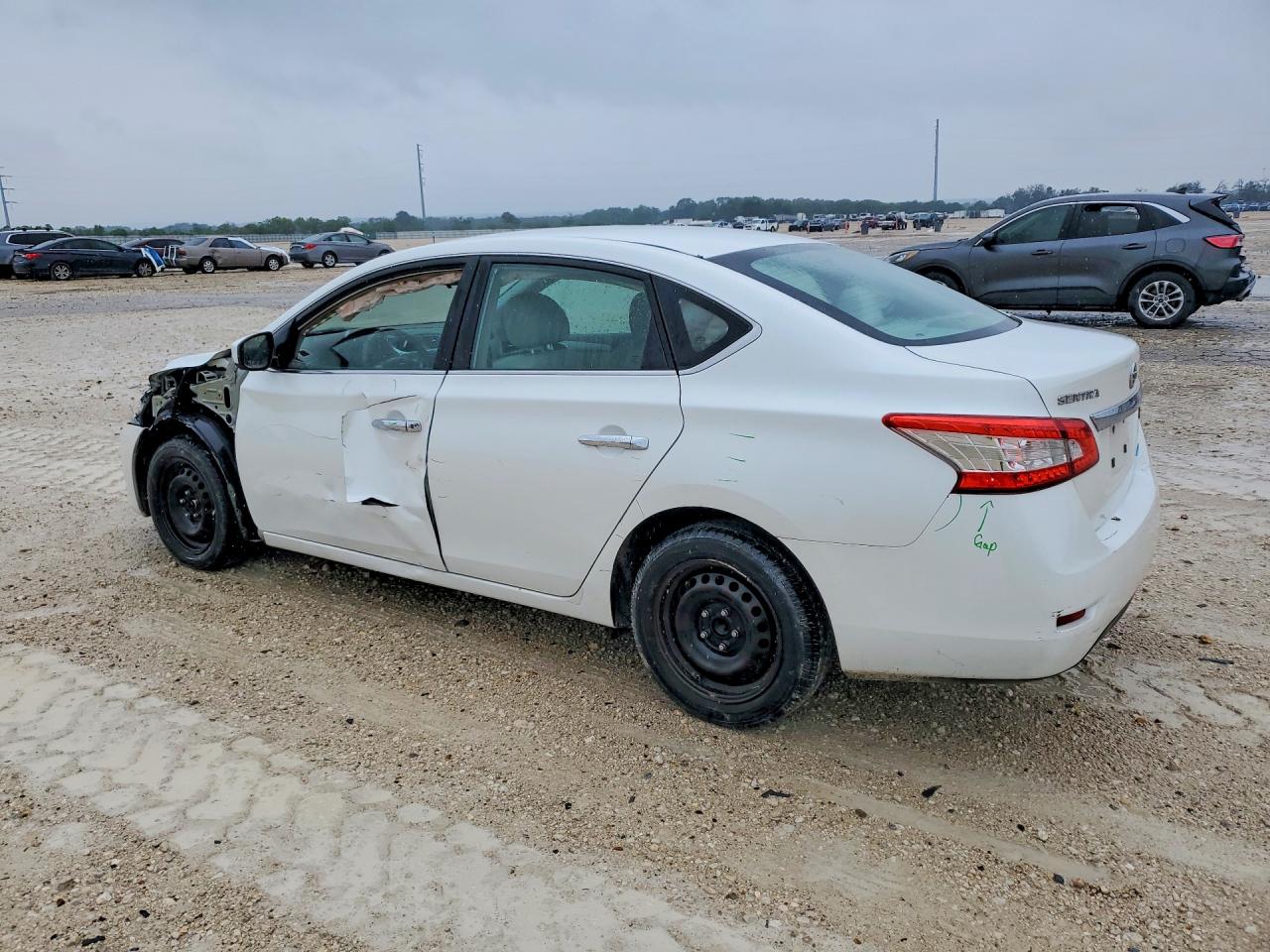 2013 Nissan Sentra S White vin: 3N1AB7AP6DL693154