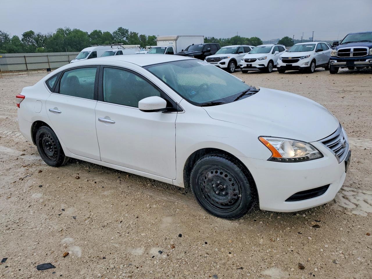 2013 Nissan Sentra S White vin: 3N1AB7AP6DL693154